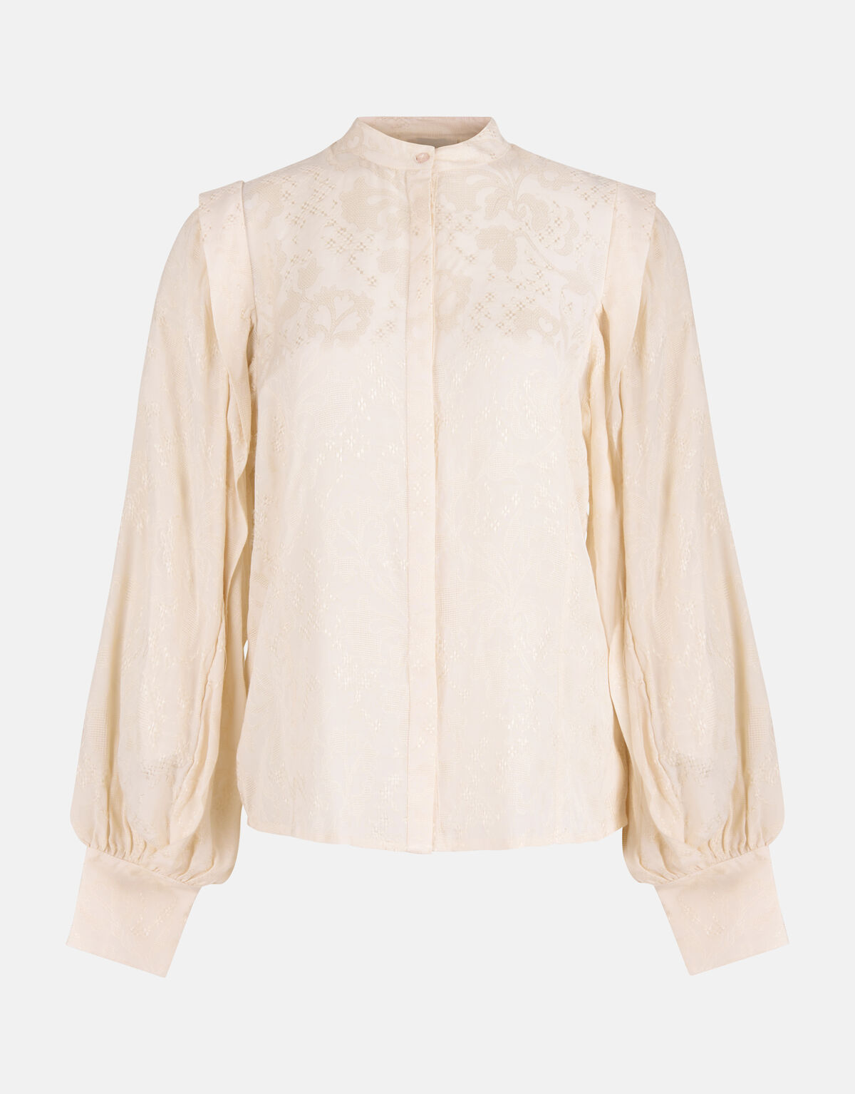 Jacquard Blouse Gebroken Wit By Mieke SHOEBY WOMEN
