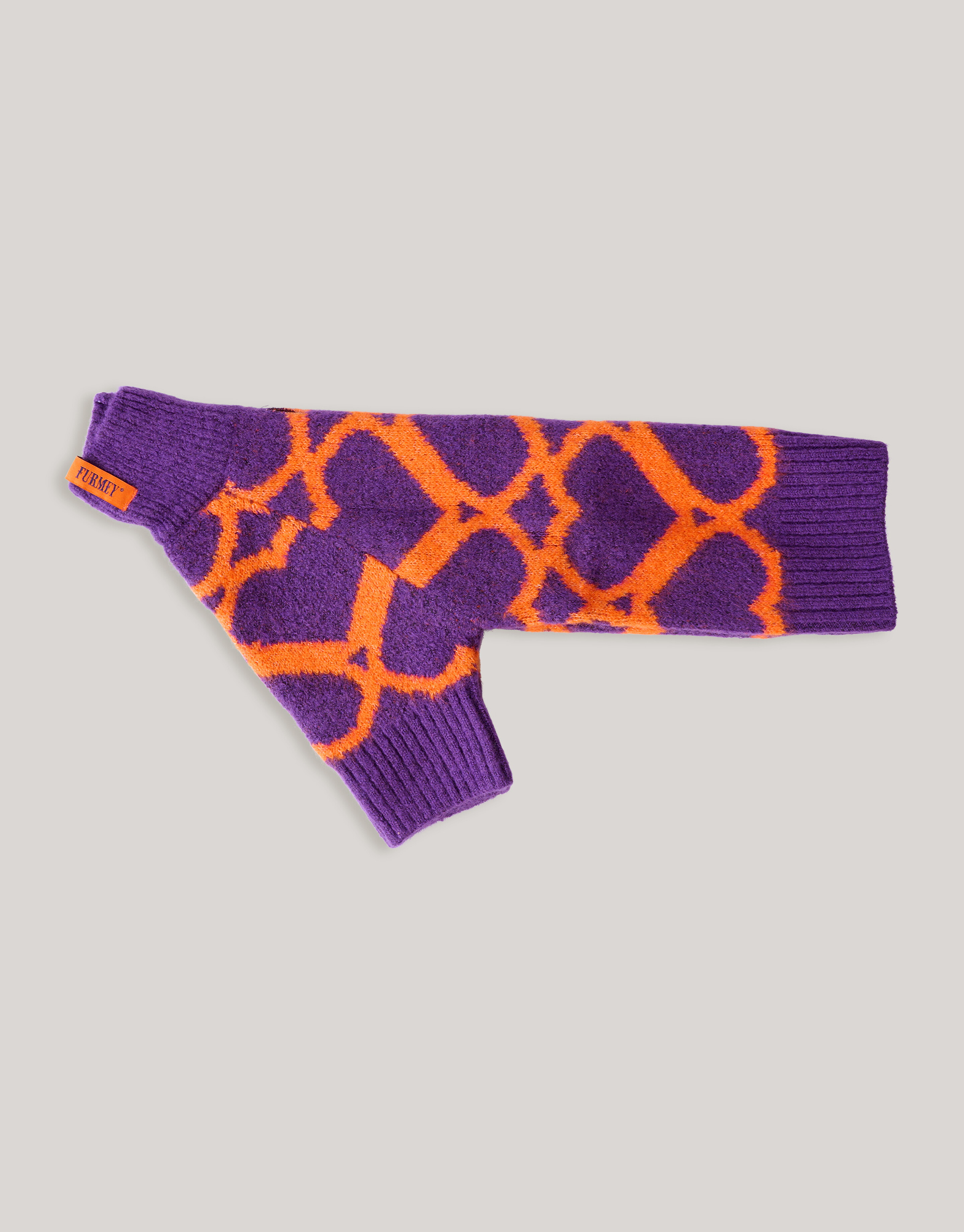 Heart Printed Honden Trui Paars SHOEBY ACCESSOIRES
