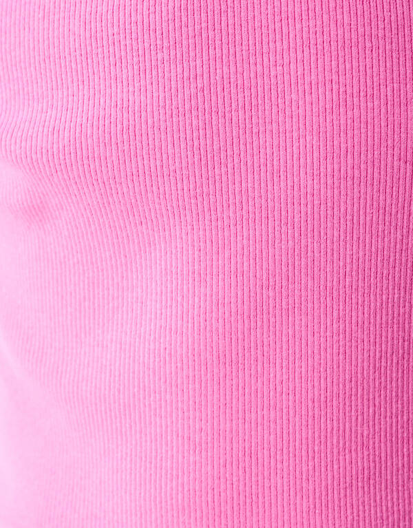 Rib Crop Top Roze SHOEBY GIRLS