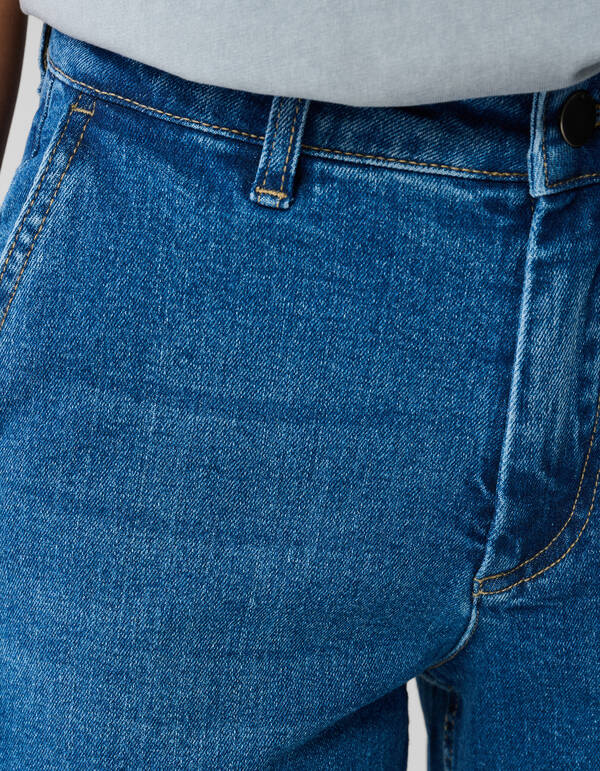 Classic Wide Leg Jeans Donkerblauw SHOEBY WOMEN