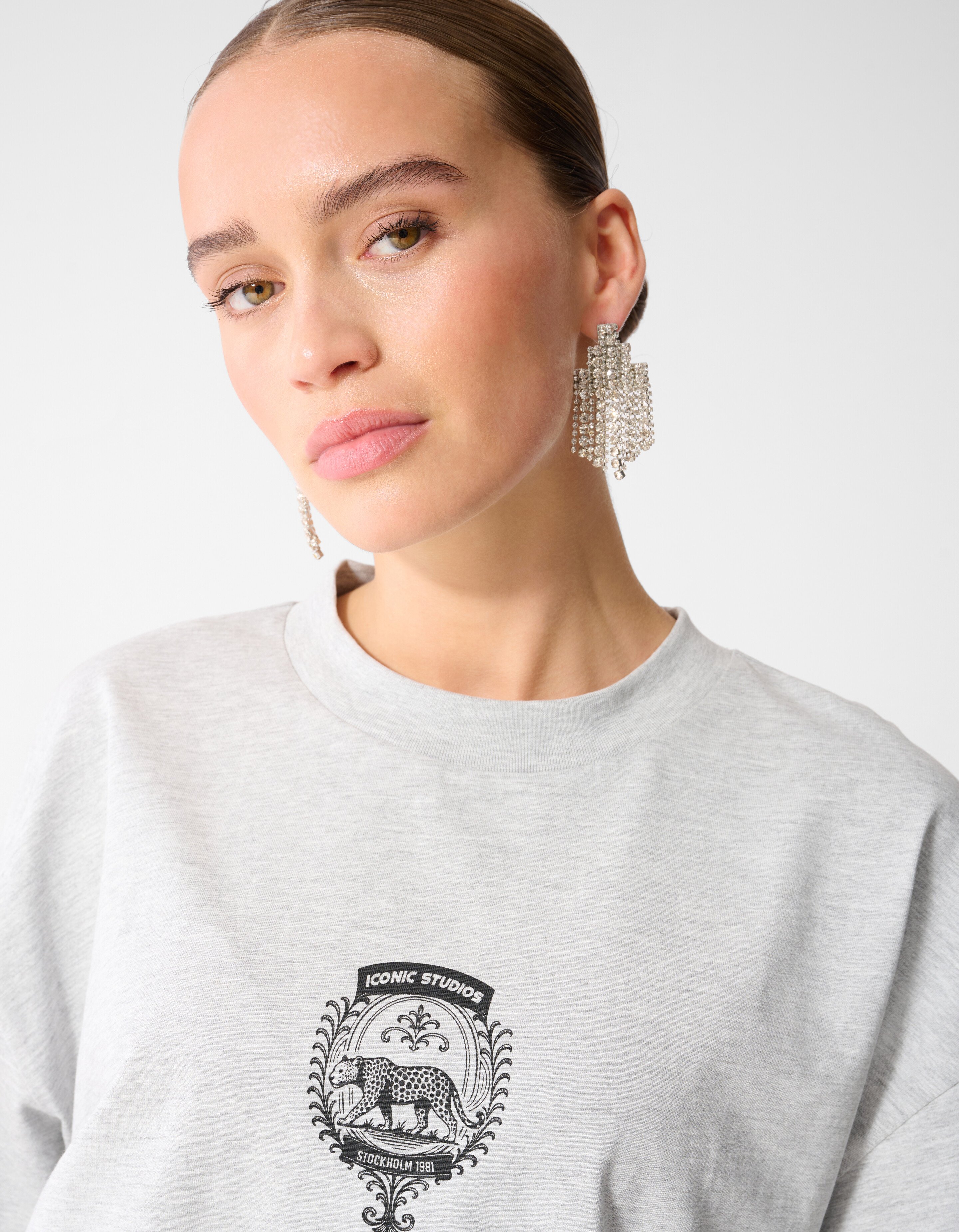 Graphic Artwork T-shirt Lichtgrijs SHOEBY WOMEN