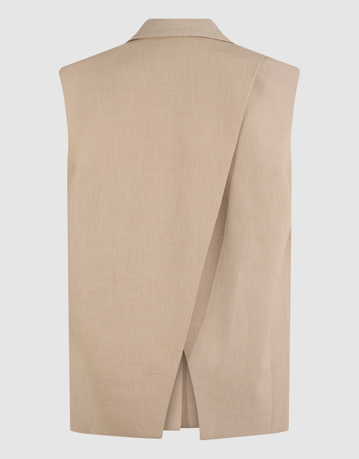 Chain Sleeveless Blazer Zand SHOEBY WOMEN