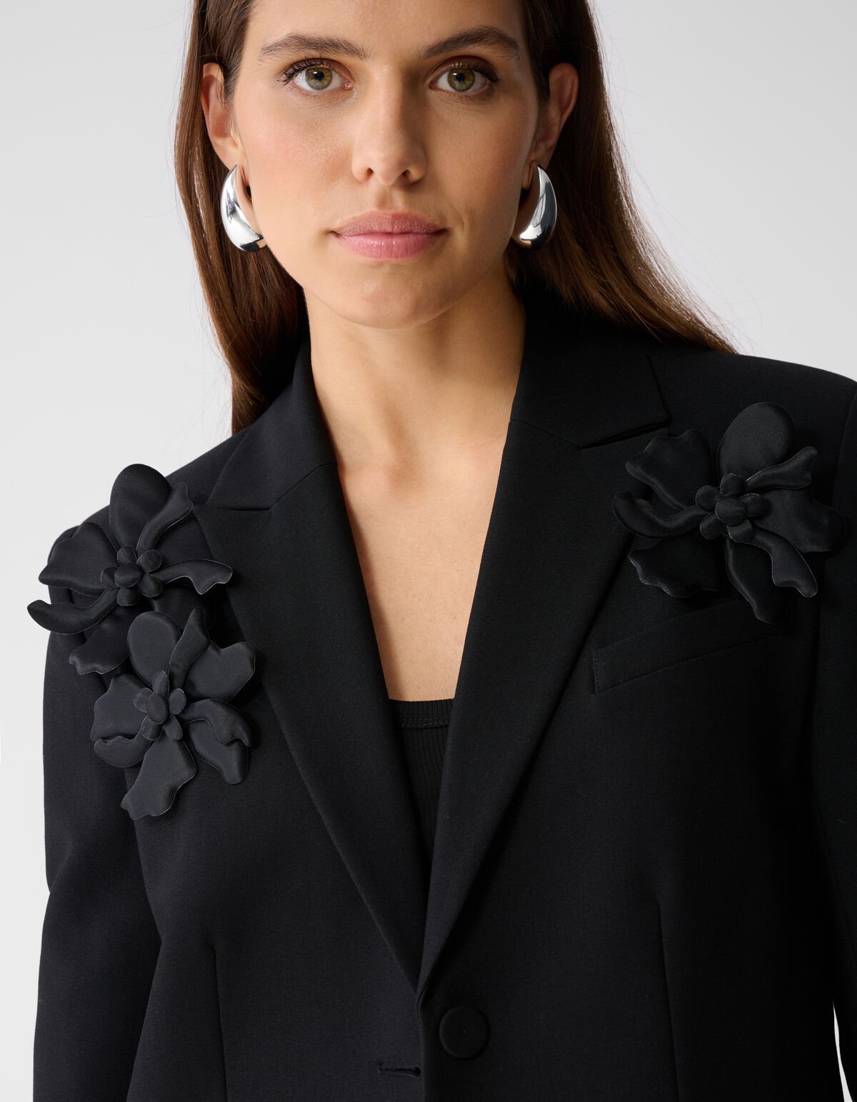 Flower Blazer Zwart By Mieke SHOEBY WOMEN