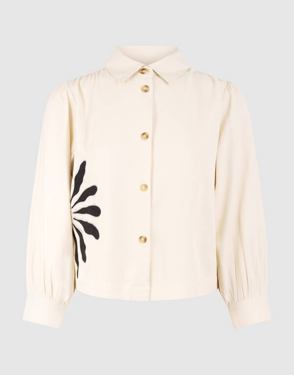 Embroidery Blouse Gebroken Wit SHOEBY WOMEN