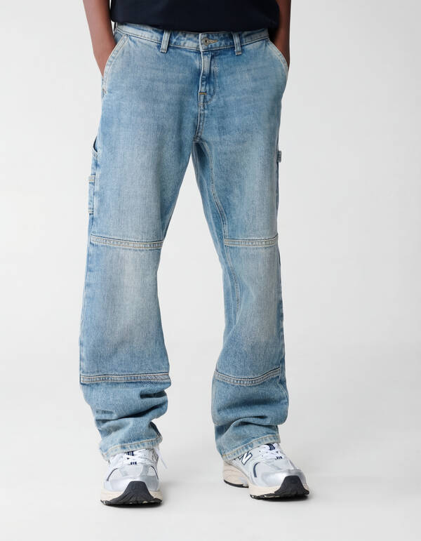 Carpenter Baggy Fit Jeans Blauw SHOEBY BOYS
