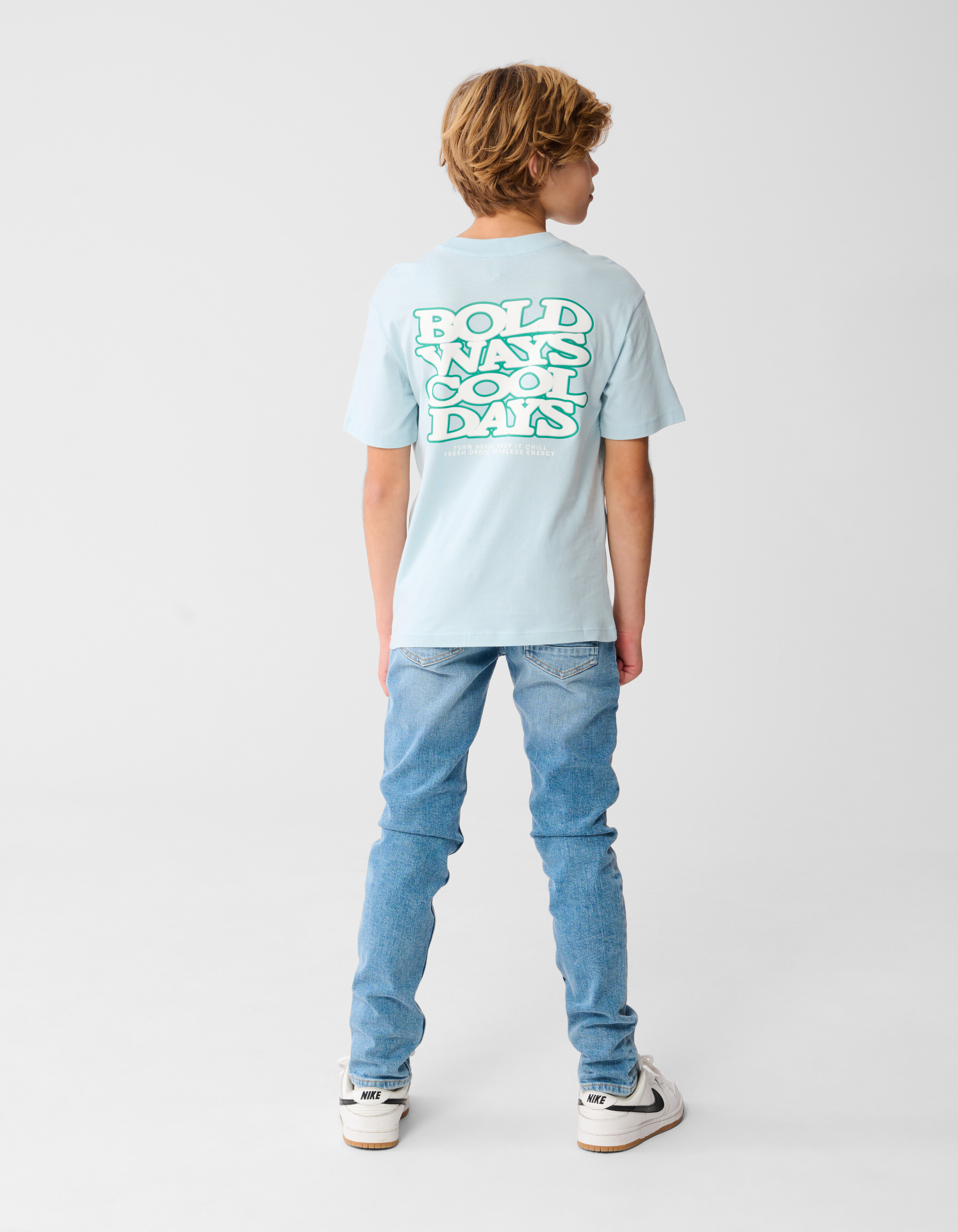 Bold Days Artwork T-shirt Lichtblauw SHOEBY BOYS