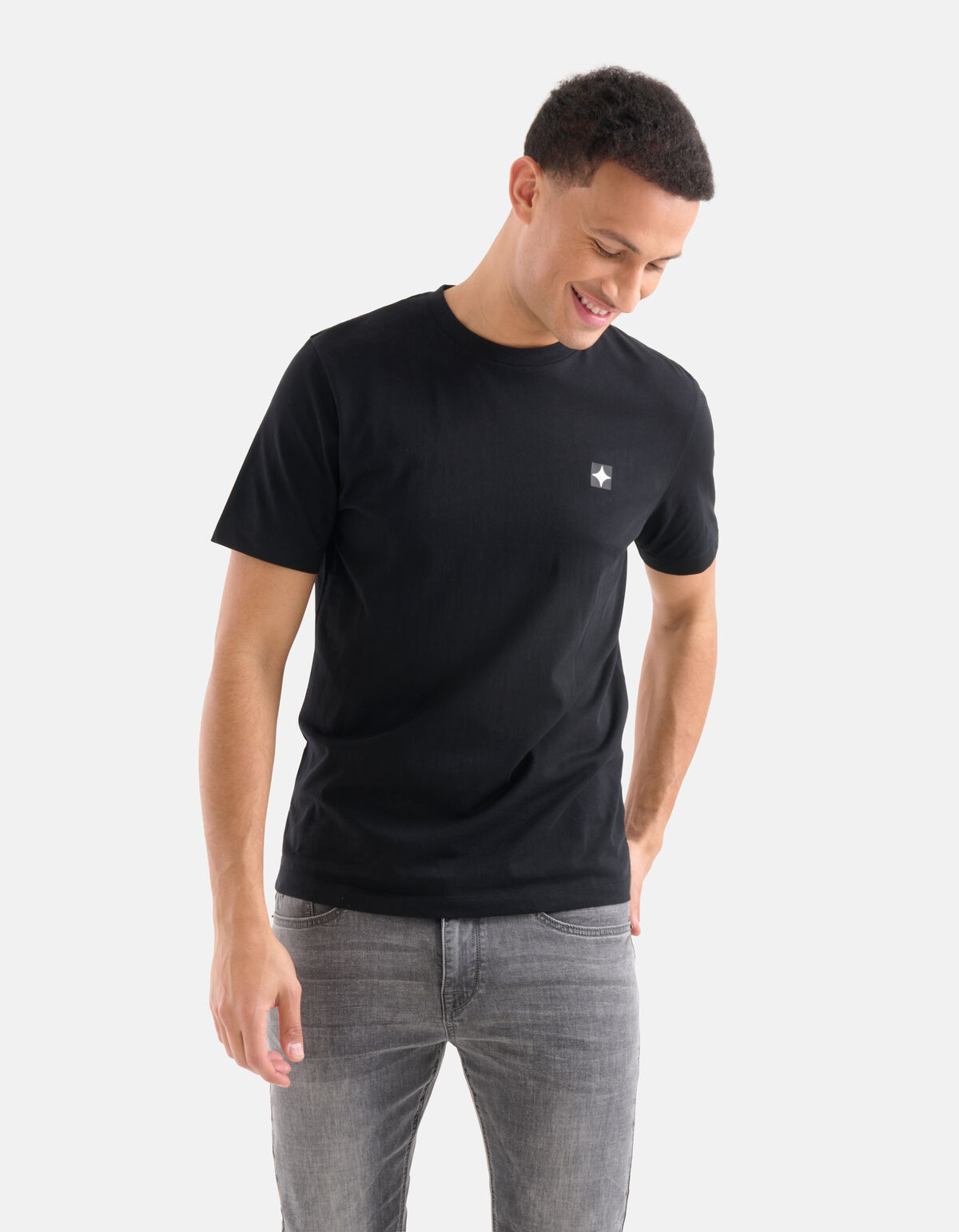 Sparkle T-shirt Zwart SHOEBY MEN