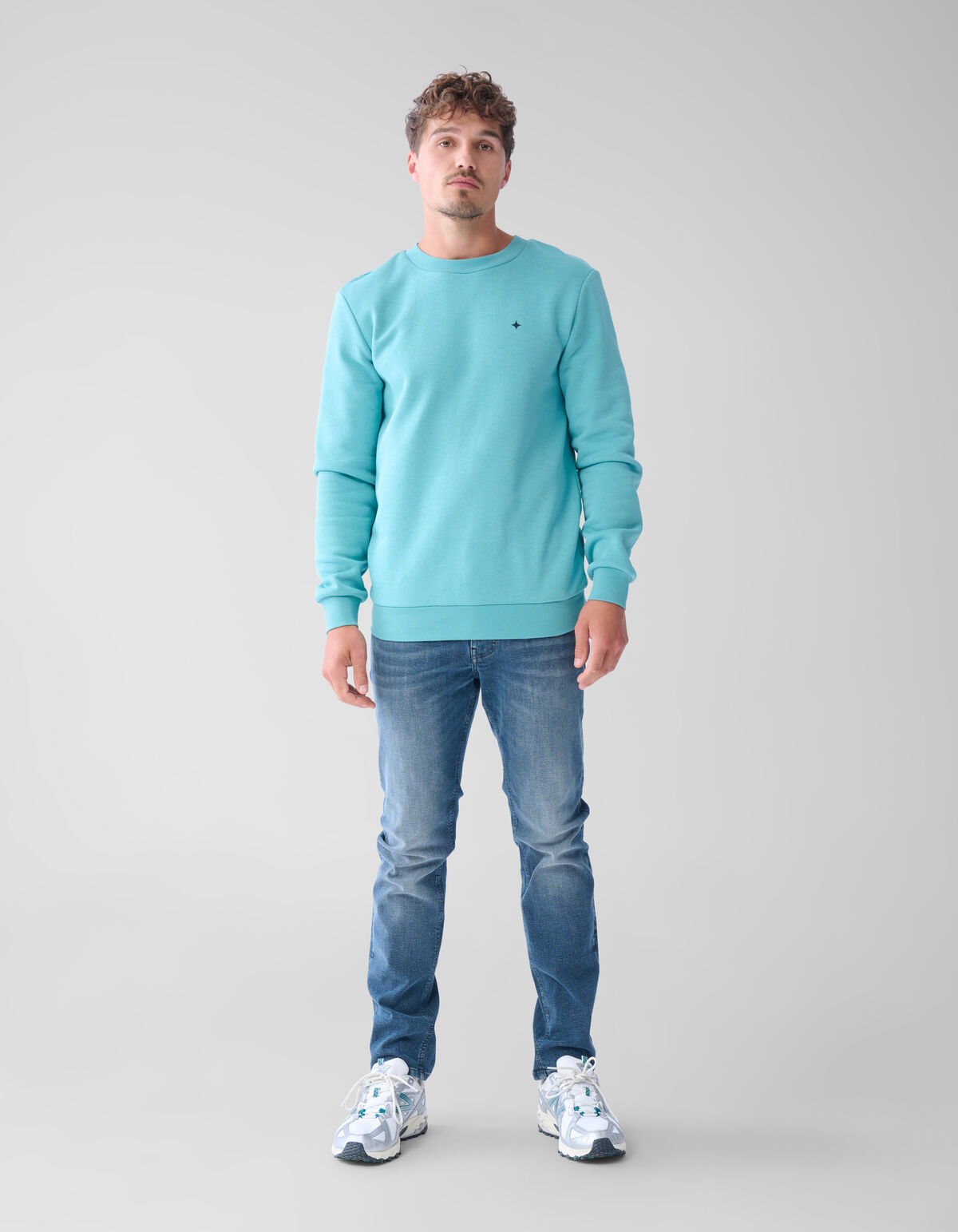 Sparkle Sweater Lichtgroen SHOEBY MEN