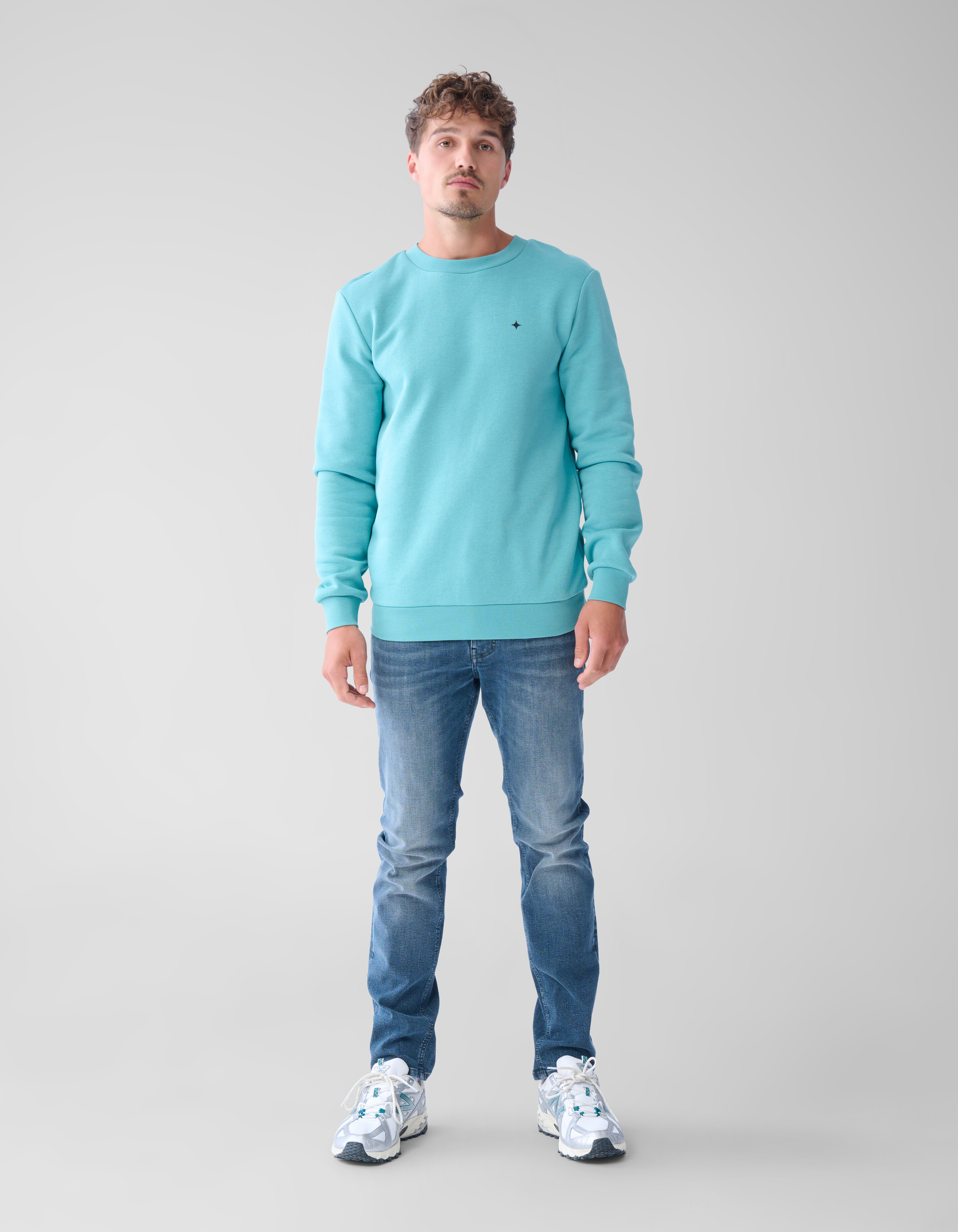 Sparkle Sweater Lichtgroen SHOEBY MEN