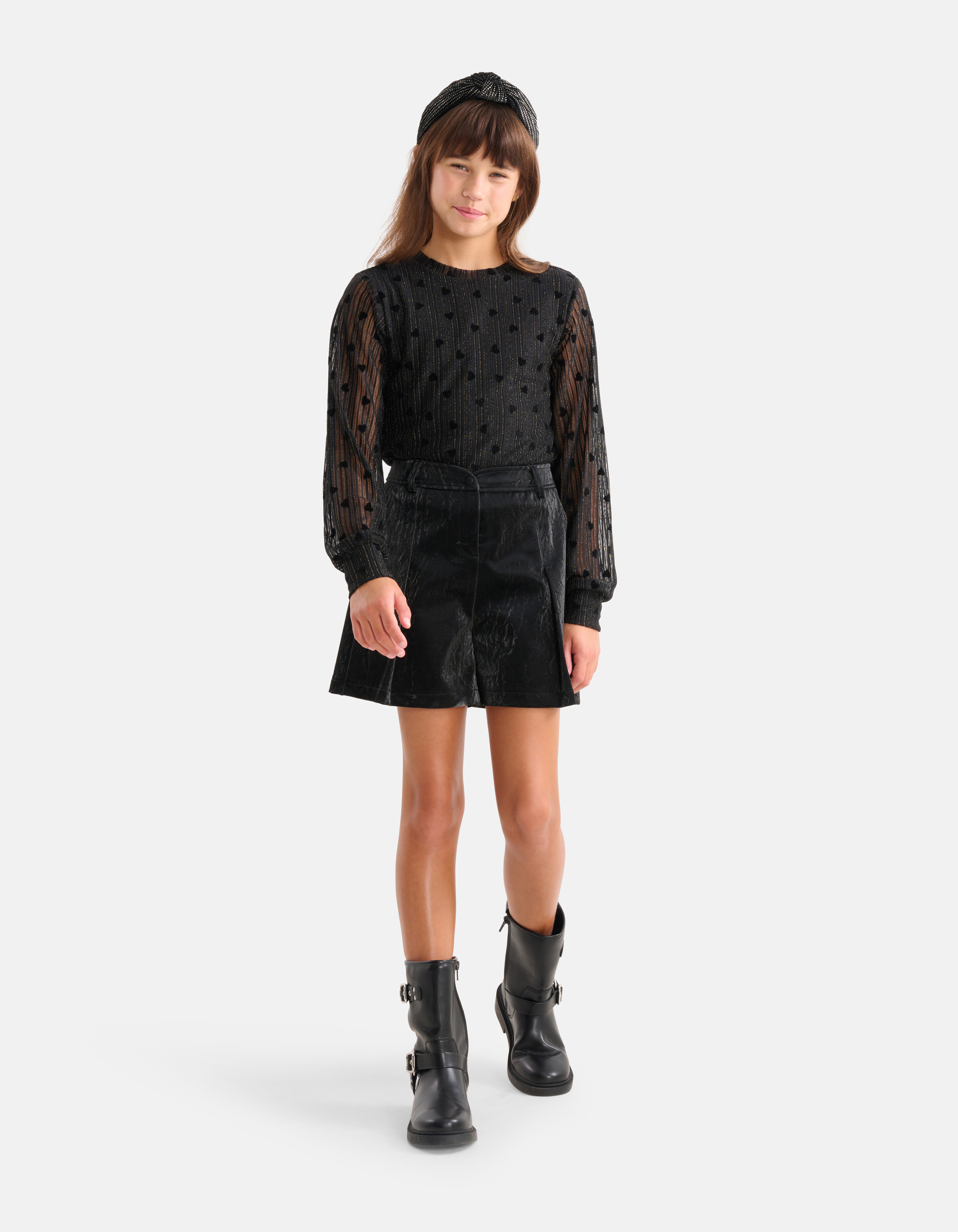 Mesh Top Zwart SHOEBY GIRLS