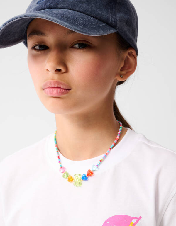 Exotic Artwork T-shirt Wit SHOEBY GIRLS