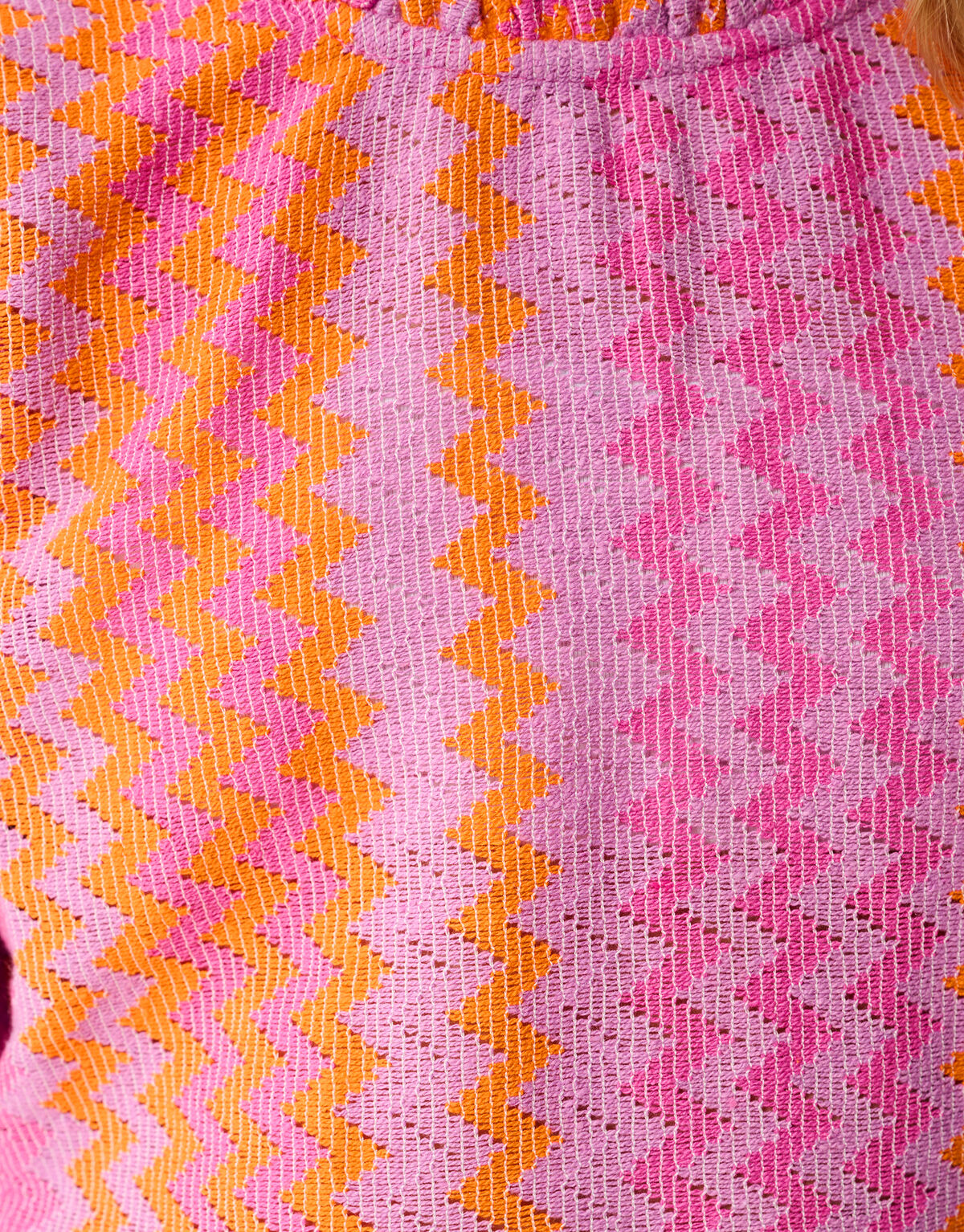 Zigzag Crochet Top Paars SHOEBY GIRLS