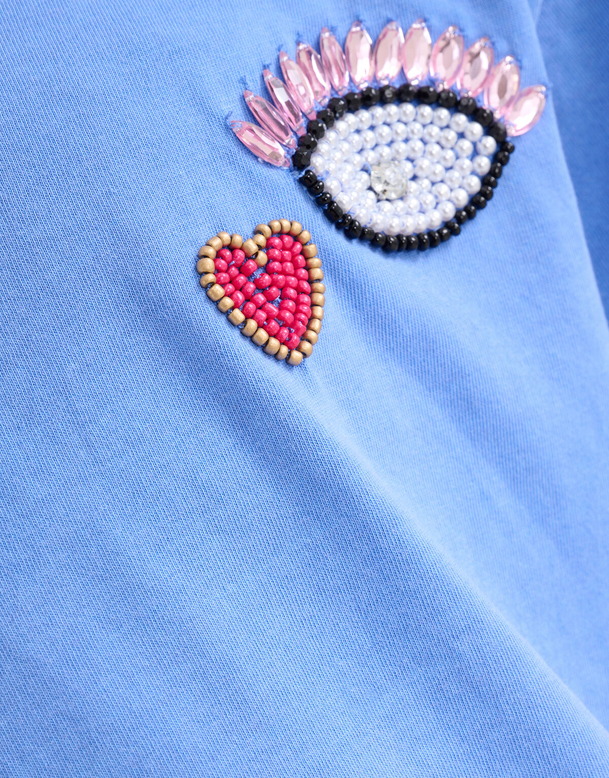 Washed T-shirt Blauw SHOEBY GIRLS