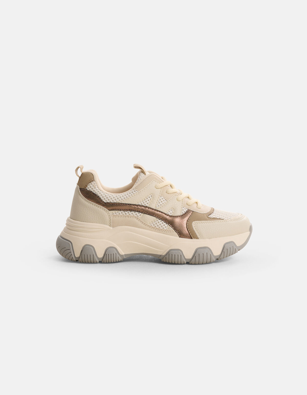 Chunky Mesh Sneaker Gebroken Wit SHOEBY SHOES