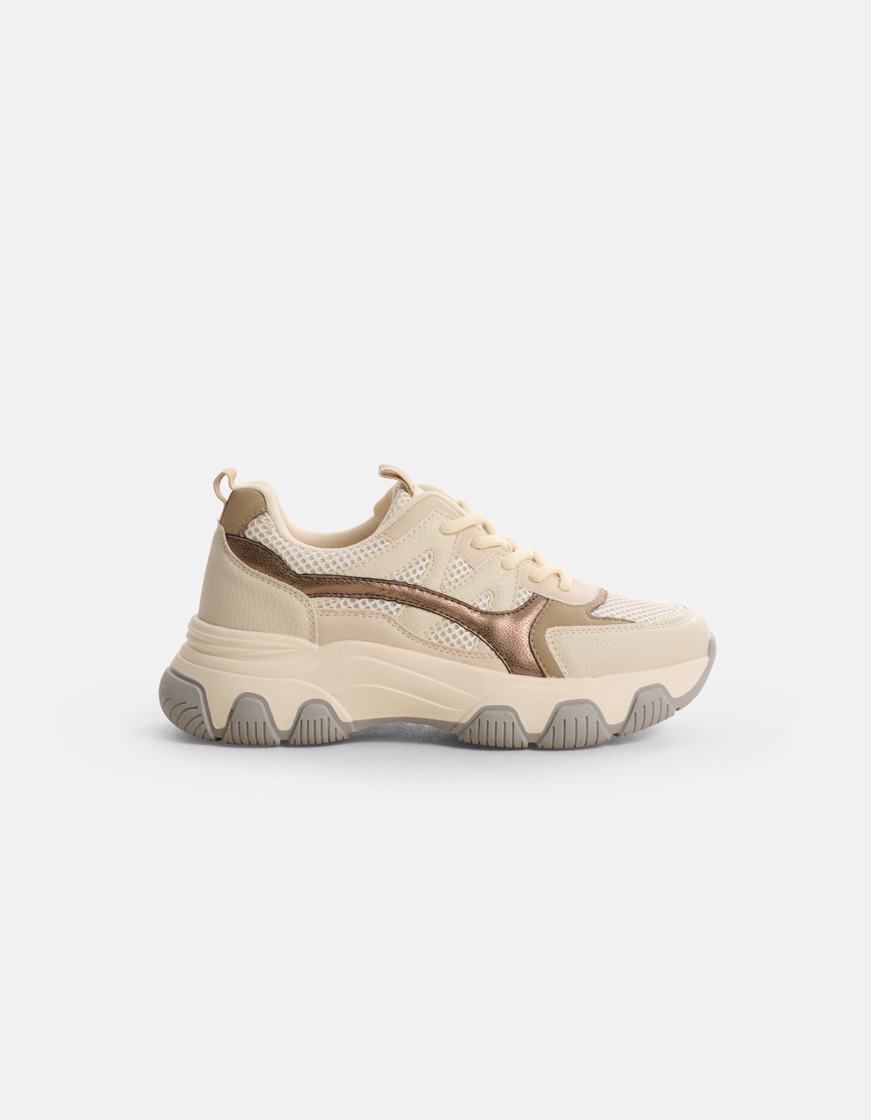 Chunky Mesh Sneaker Gebroken Wit SHOEBY SHOES