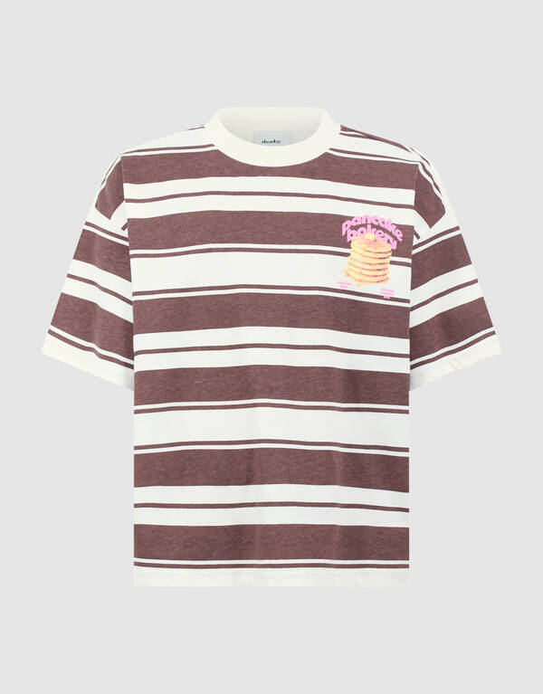 Pancake Bakery Artwork T-shirt Bruin SHOEBY GIRLS