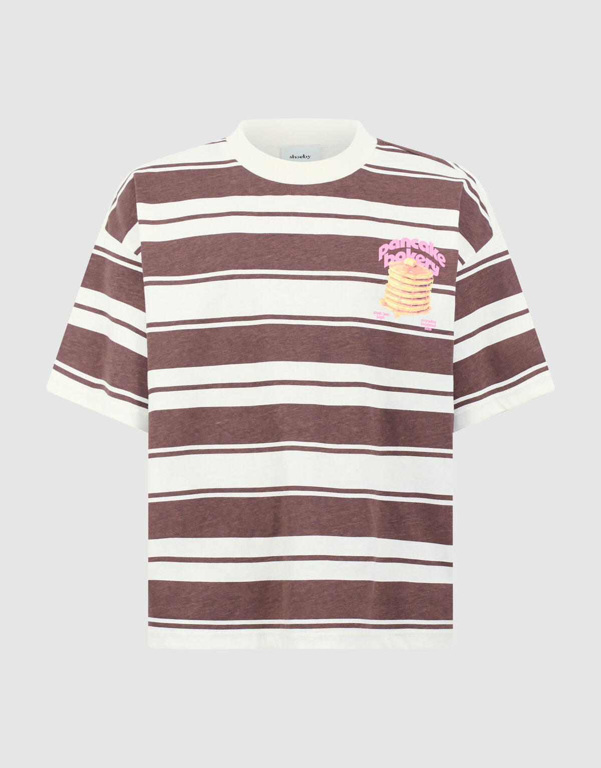 Pancake Bakery Artwork T-shirt Bruin SHOEBY GIRLS