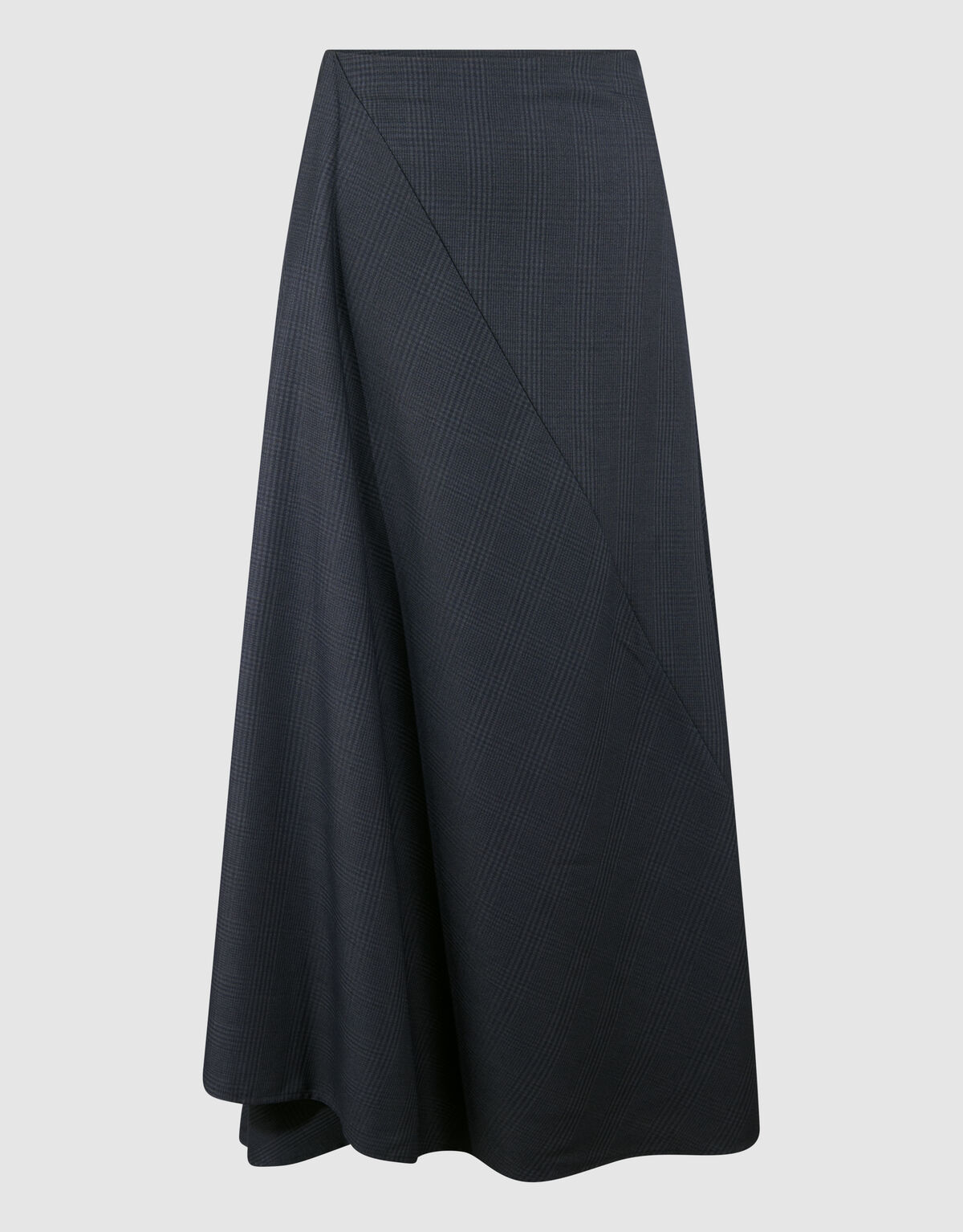 Ruiten Maxi Rok Donkergrijs SHOEBY WOMEN