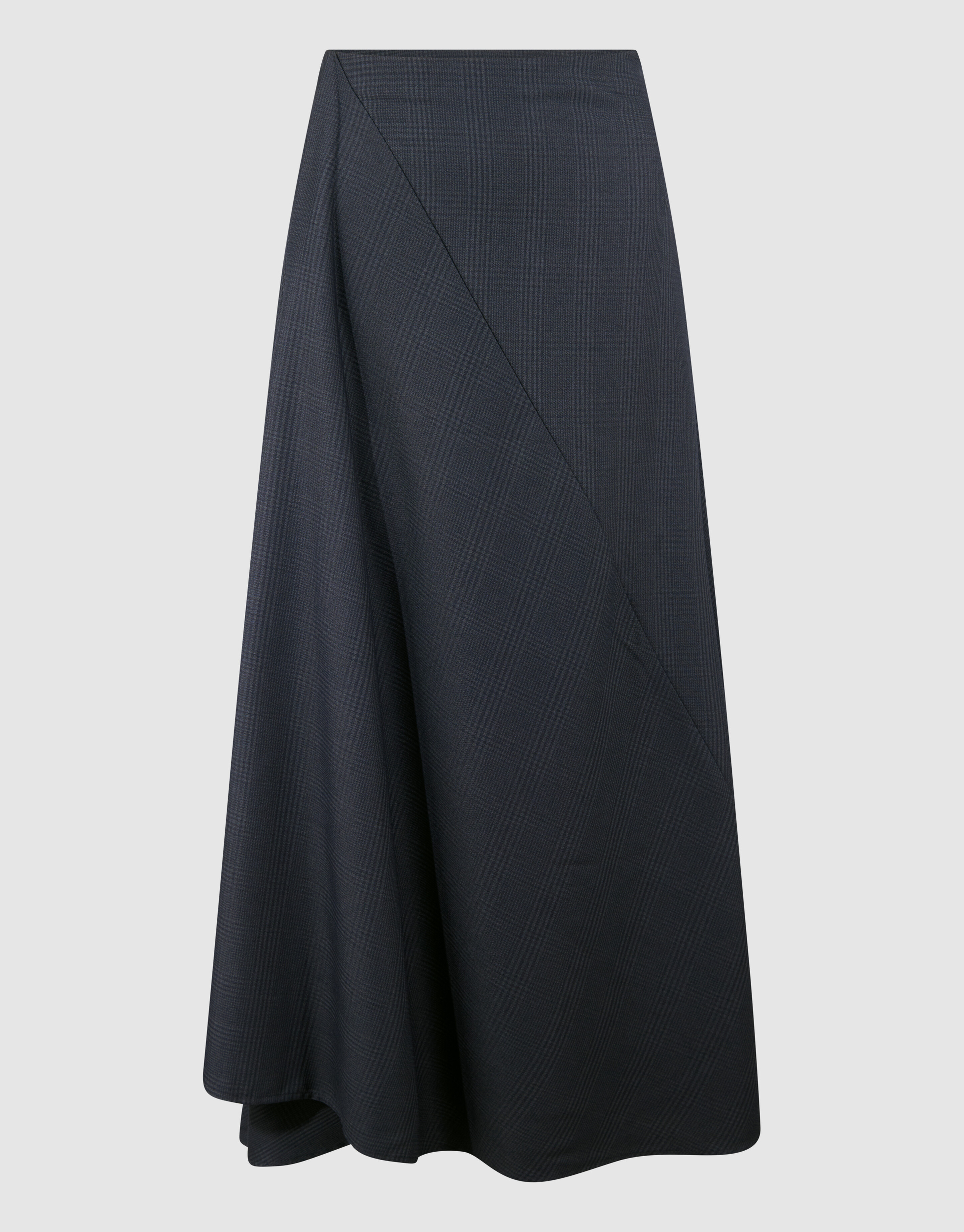 Ruiten Maxi Rok Donkergrijs SHOEBY WOMEN