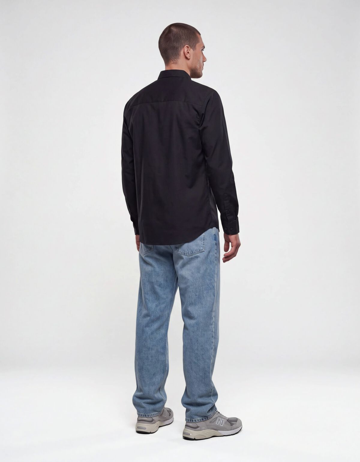 Basis Overhemd Zwart SHOEBY MEN