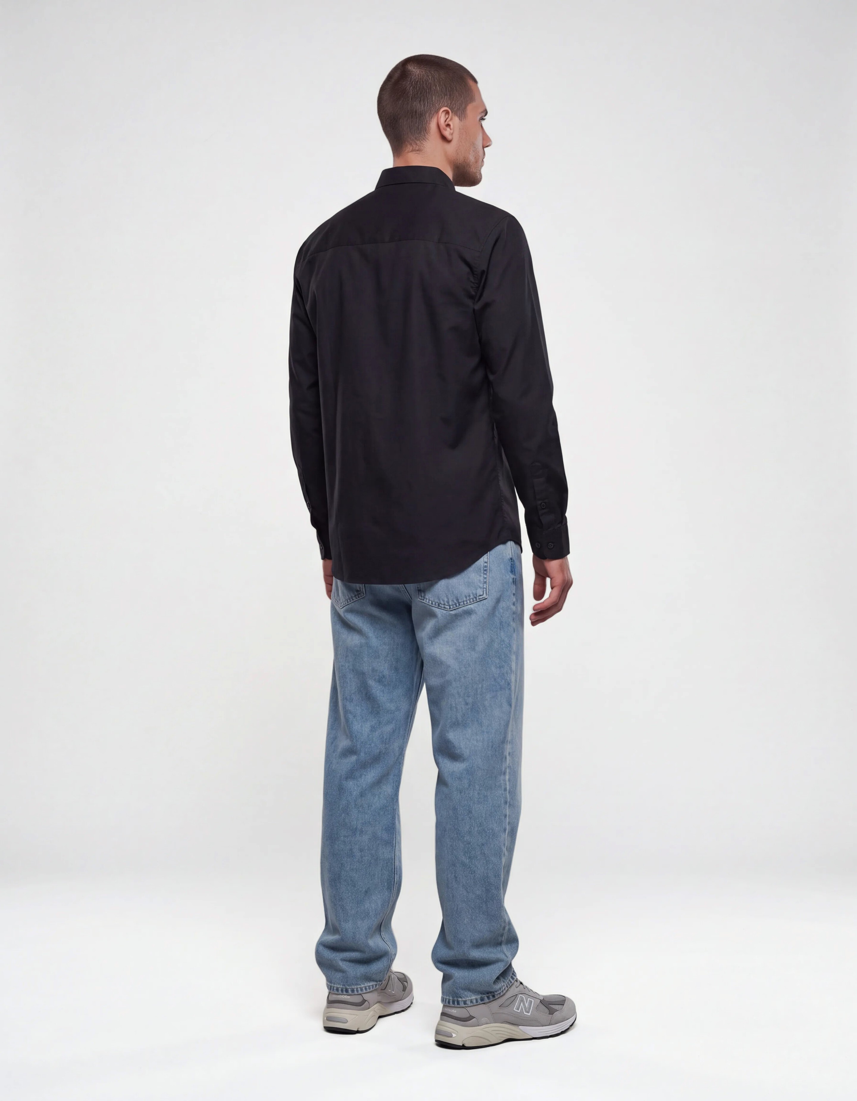 Basis Overhemd Zwart SHOEBY MEN