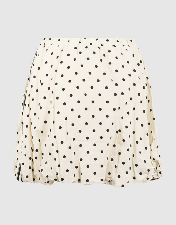 Polkadot Mini Rok Gebroken Wit SHOEBY WOMEN