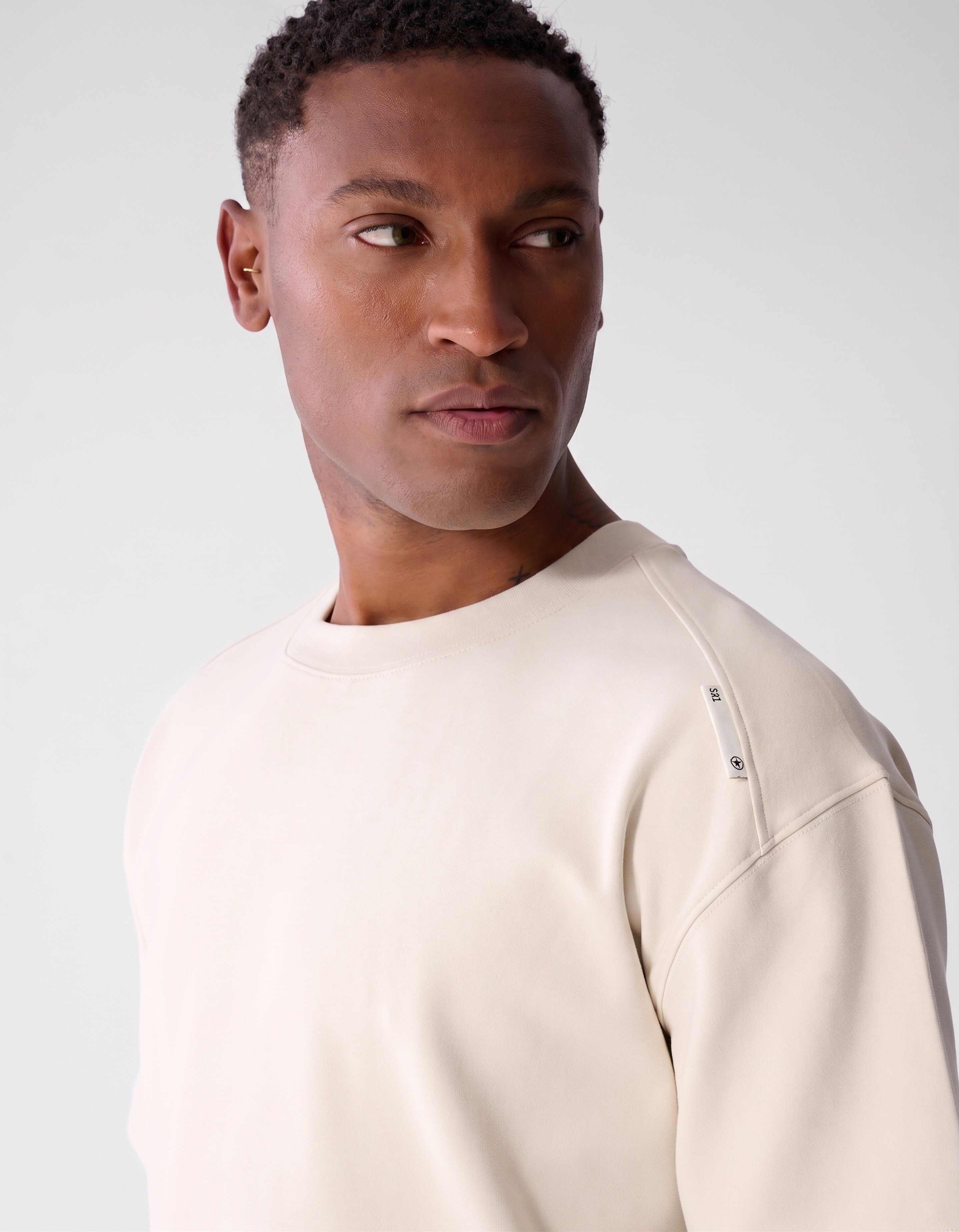 Basis Label T-shirt Zand SHOEBY MEN