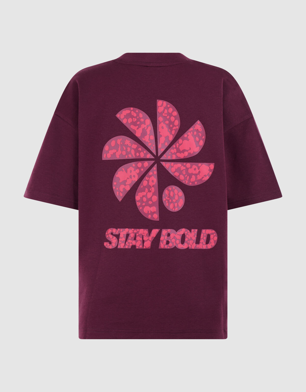 Stay Bold Artwork T-shirt Donkerrood SHOEBY BOYS