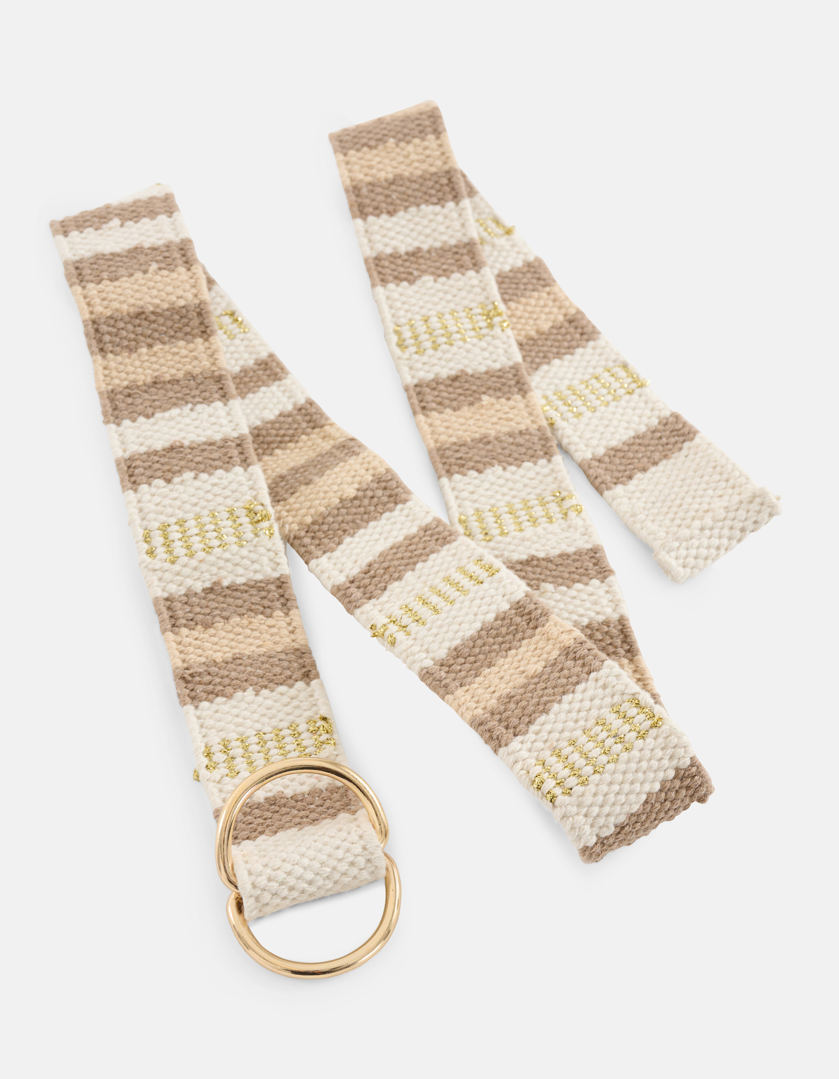 Geweven Riem Beige ACCESSOIRES SHOEBY