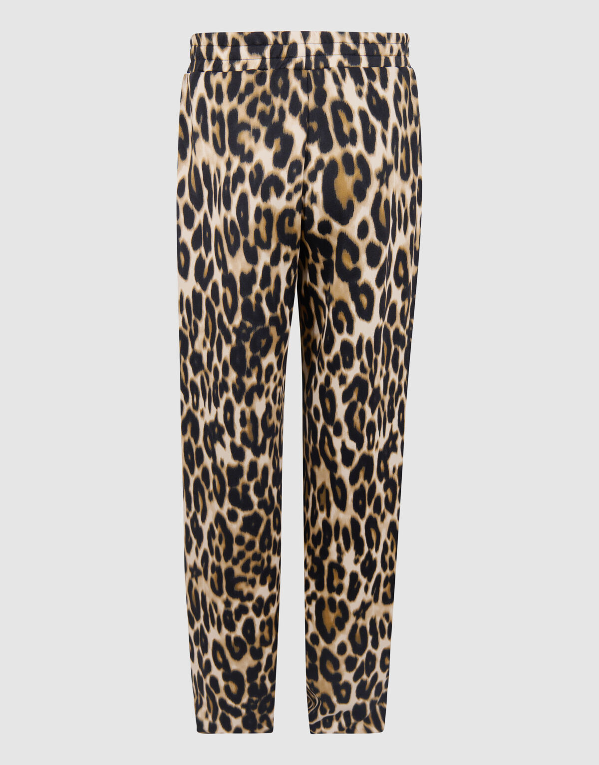 Sporty Wide Leg Leopard Broek Bruin SHOEBY GIRLS