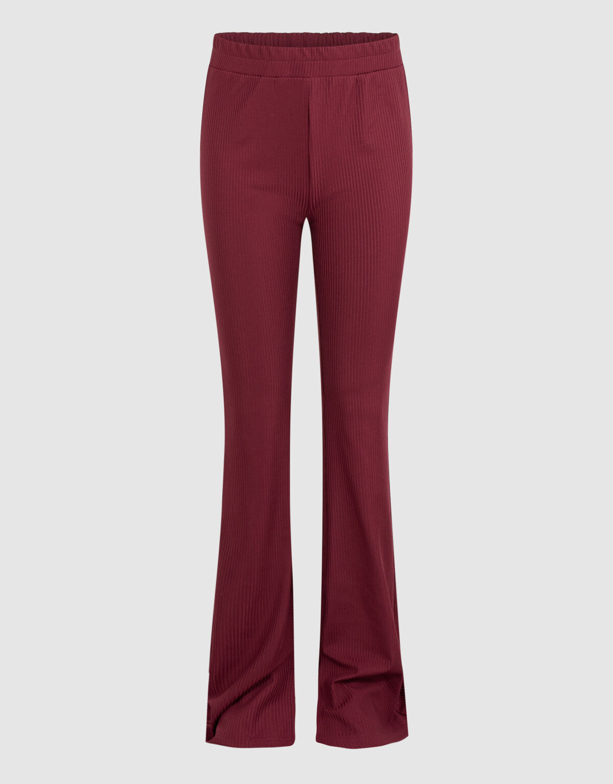 Solid Rib Flared Fit Legging Donkerrood SHOEBY GIRLS