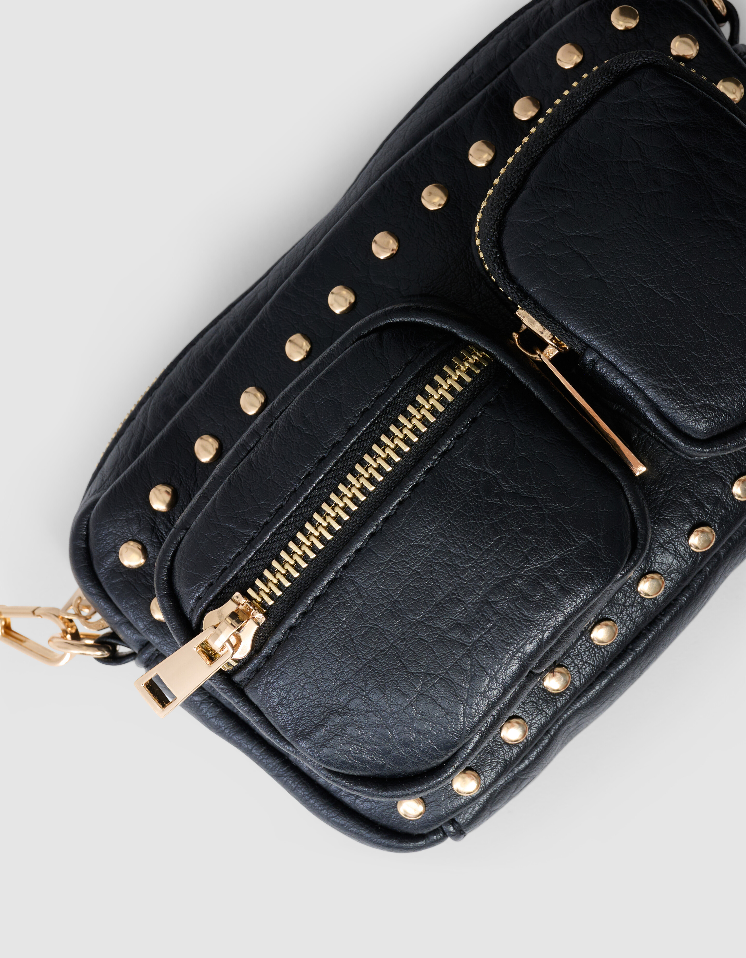 Studs Pocket Tas Zwart SHOEBY ACCESSOIRES