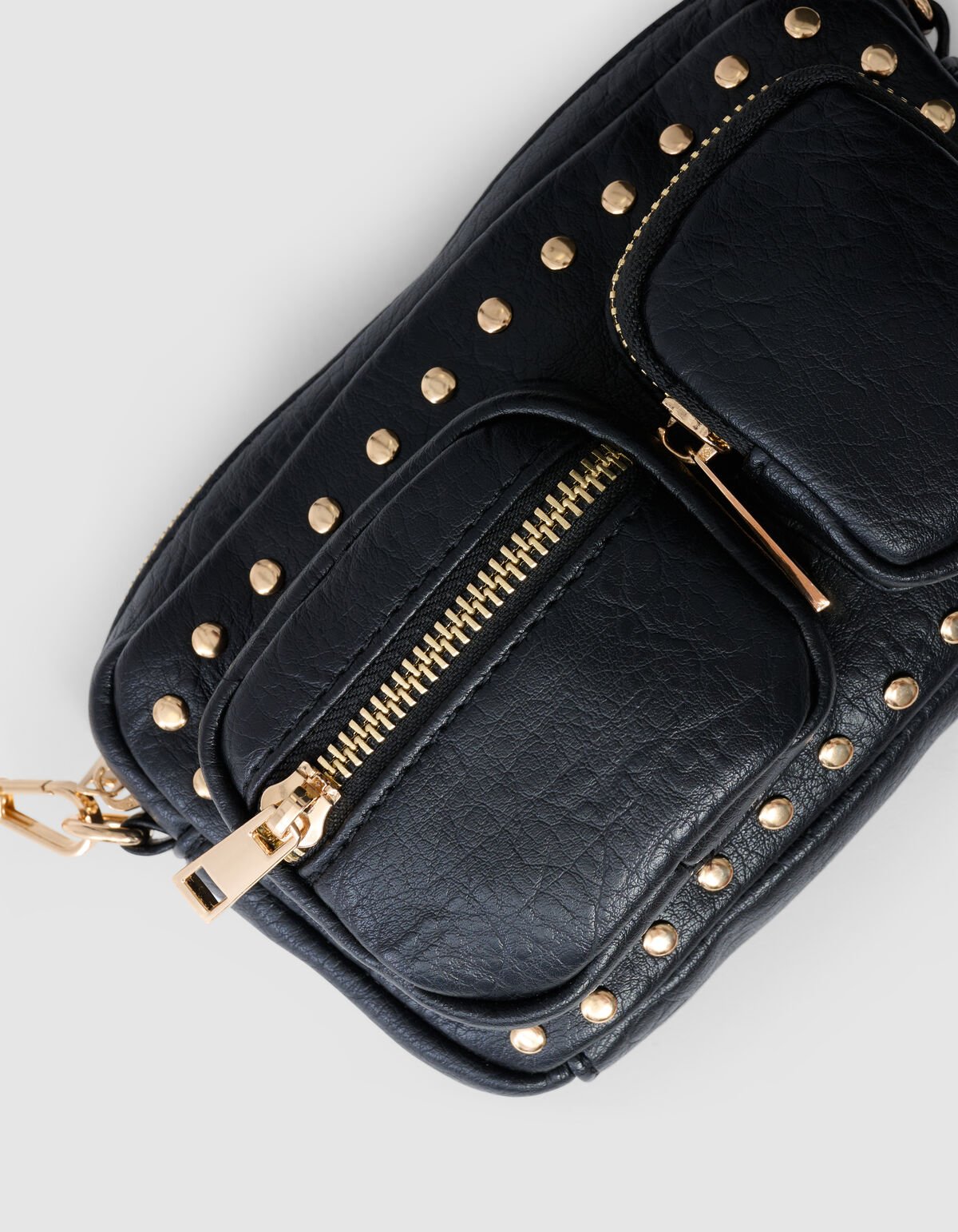 Studs Pocket Tas Zwart SHOEBY ACCESSOIRES