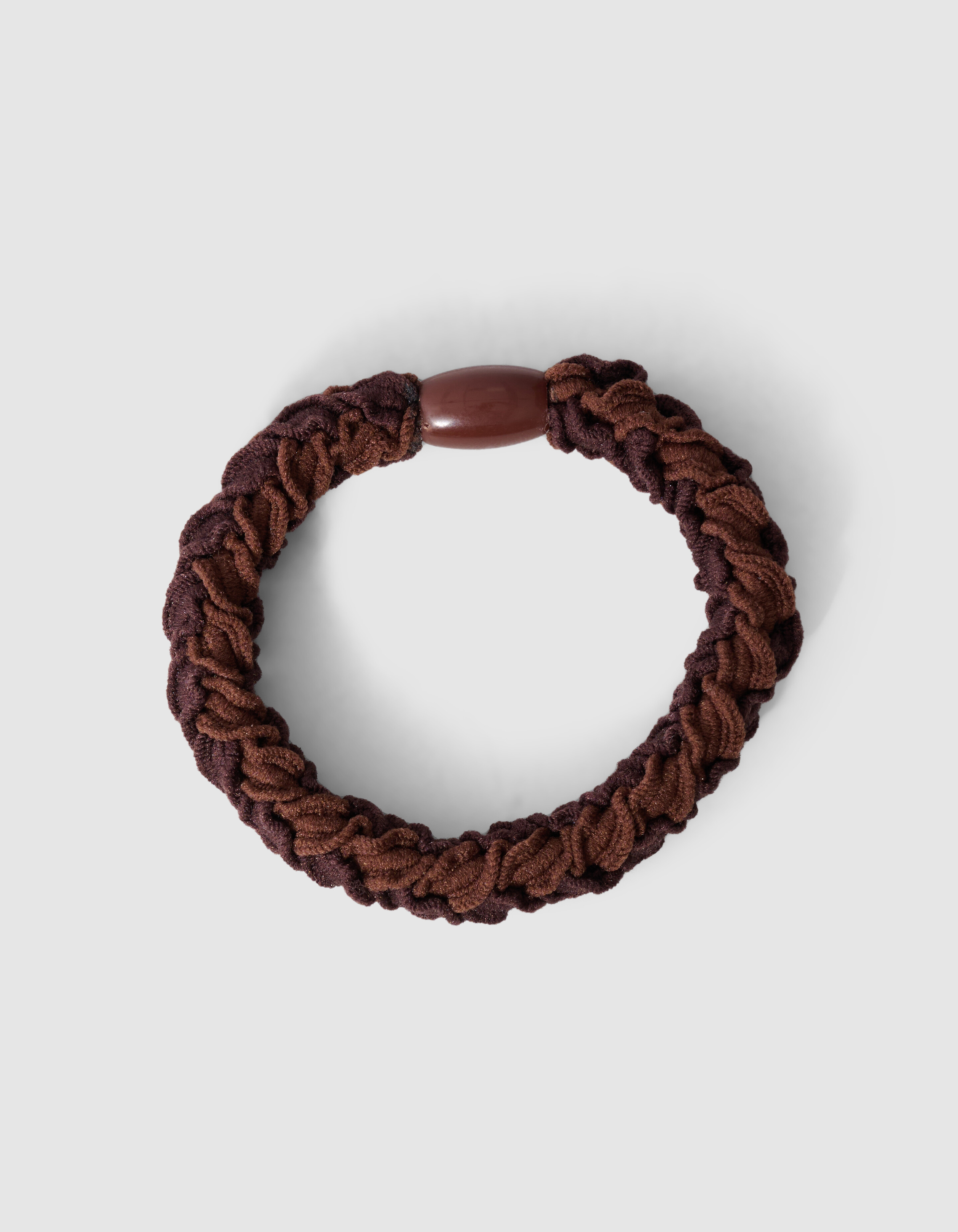 Gevlochten Haarelastiek Bruin SHOEBY ACCESSOIRES