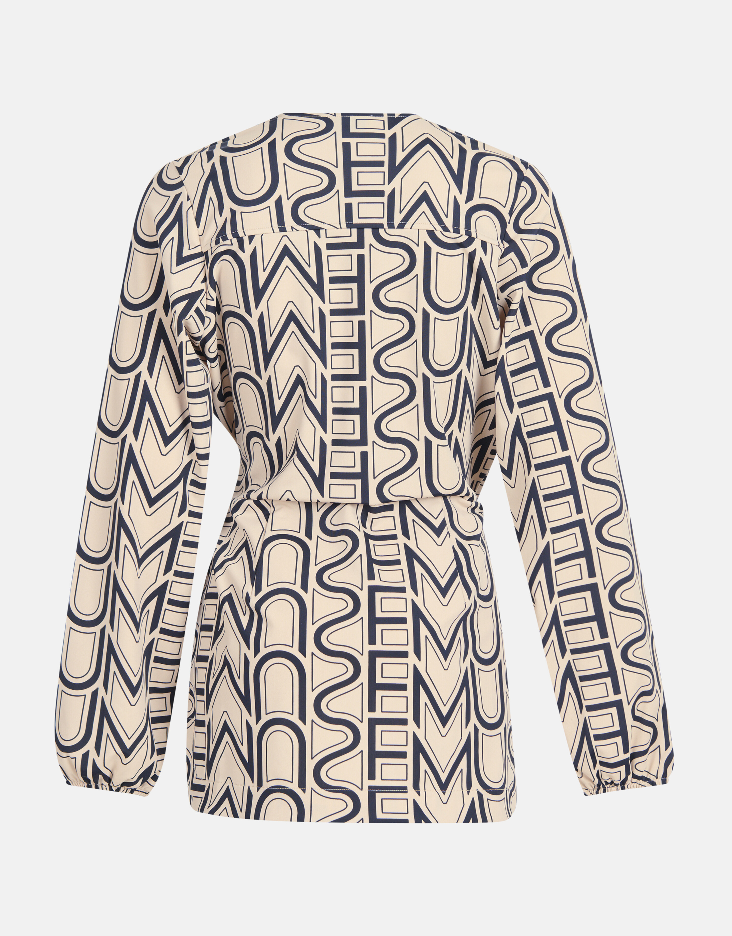 Travel Text Top Gebroken Wit SHOEBY WOMEN