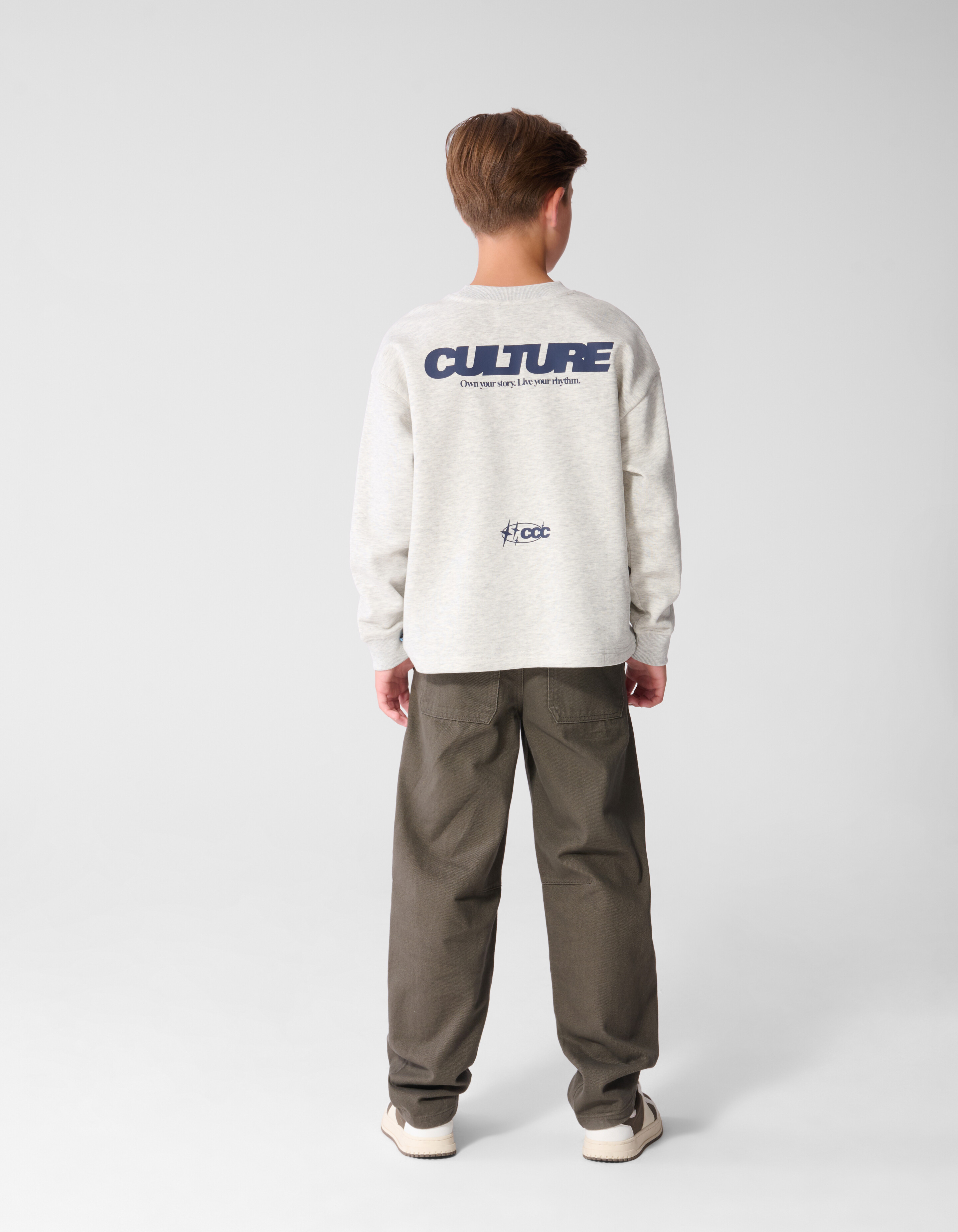 Twill Barrel Fit Broek Donkergroen SHOEBY BOYS
