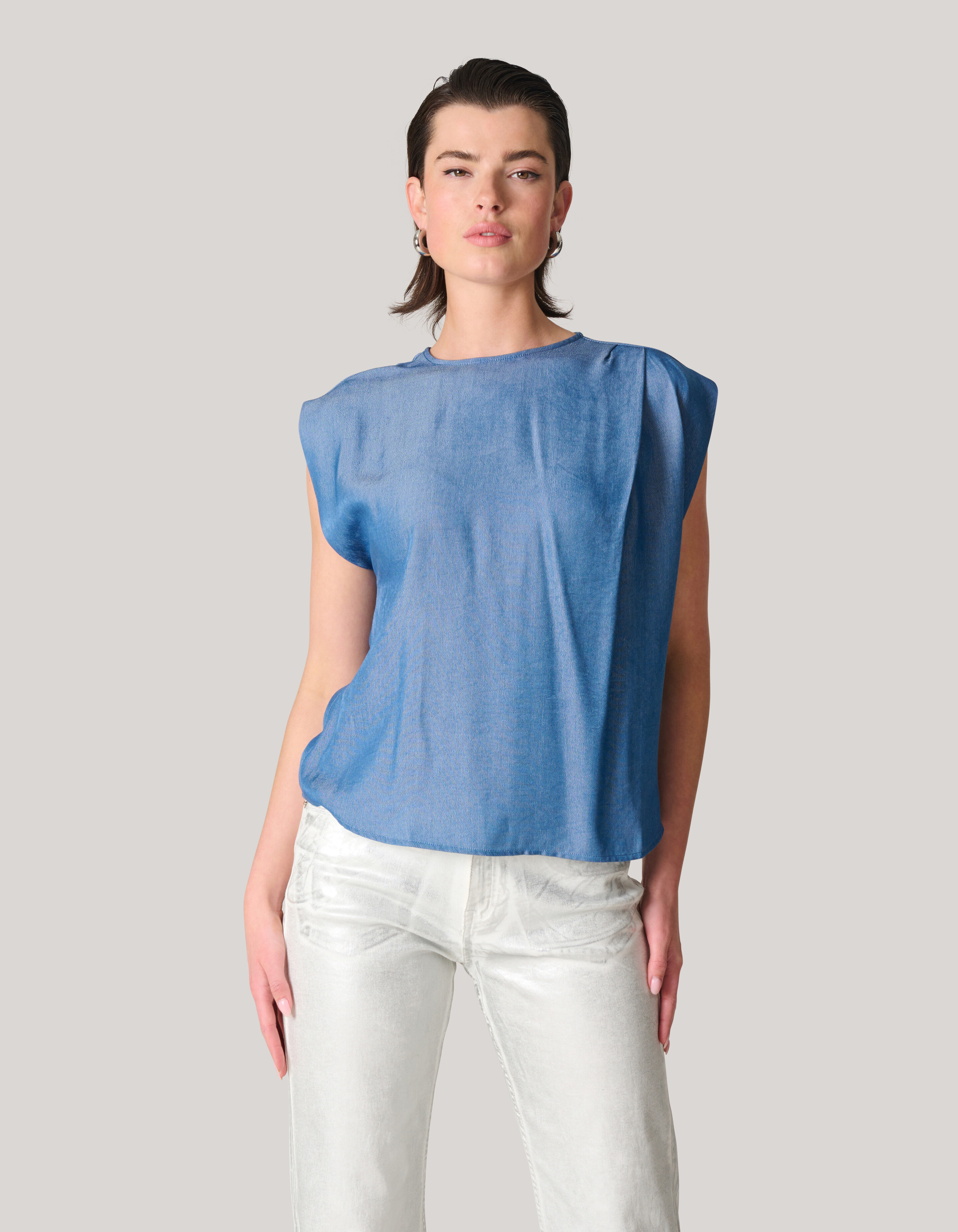 Pleat Top Blauw SHOEBY WOMEN