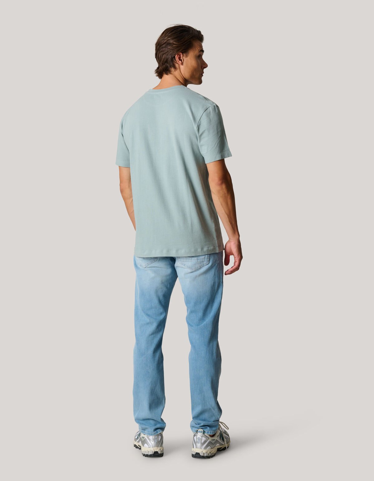 Brushed T-shirt Grijs SHOEBY MEN