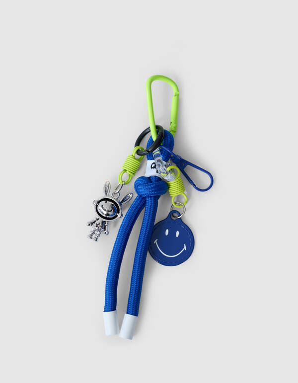 Happy Sleutelhanger Donkerblauw SHOEBY ACCESSOIRES