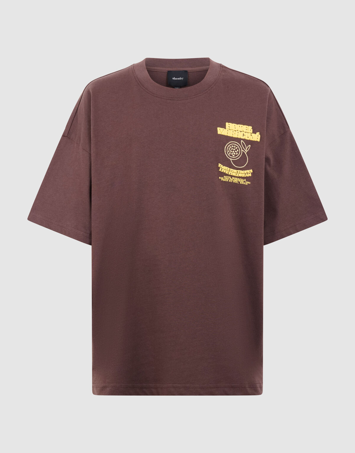 Hotel Artwork T-shirt Donkerbruin SHOEBY BOYS