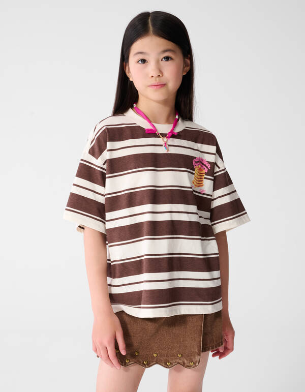 Pancake Bakery Artwork T-shirt Bruin SHOEBY GIRLS