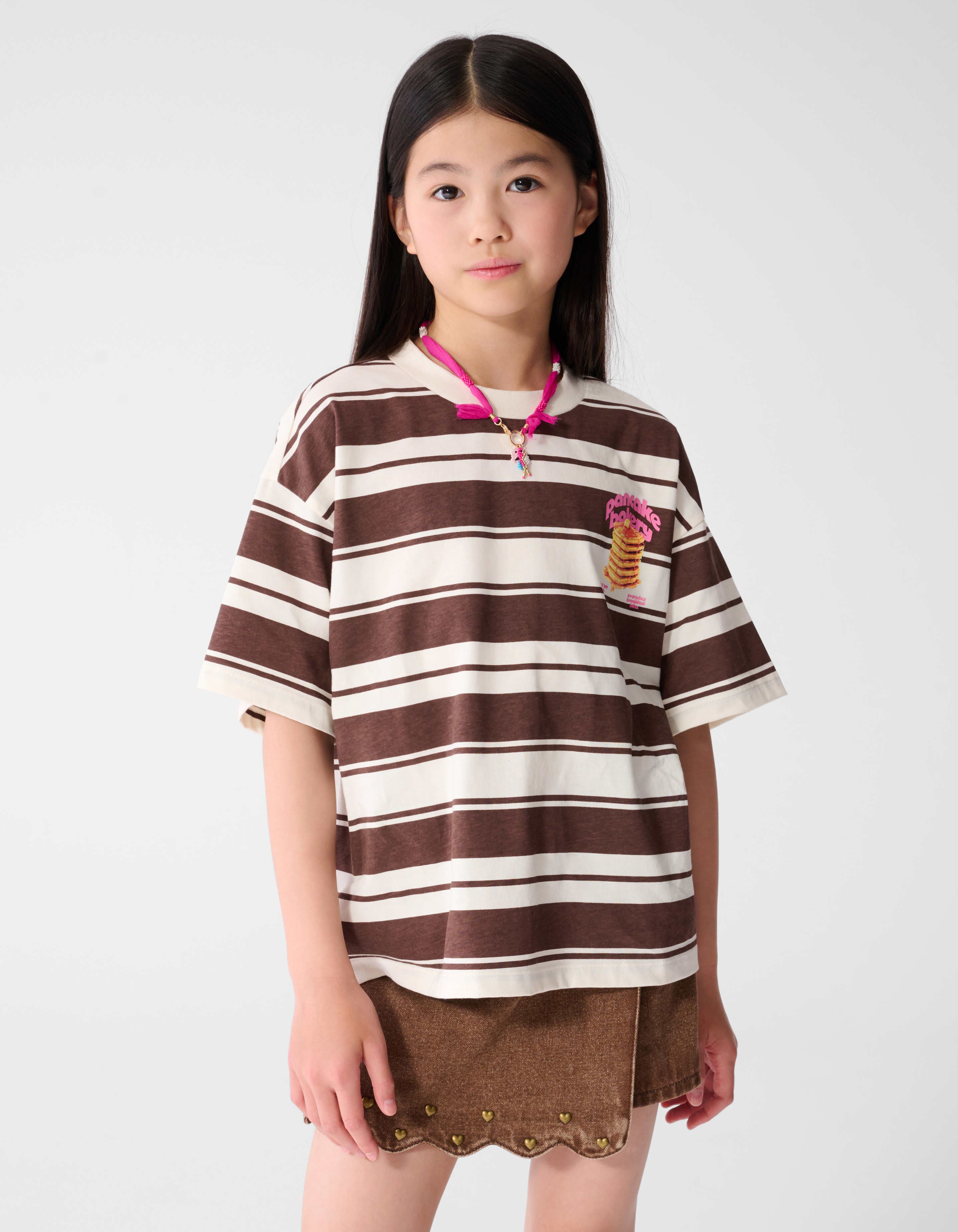 Pancake Bakery Artwork T-shirt Bruin SHOEBY GIRLS