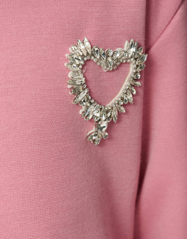 Heart Sweat Jurk Roze SHOEBY GIRLS