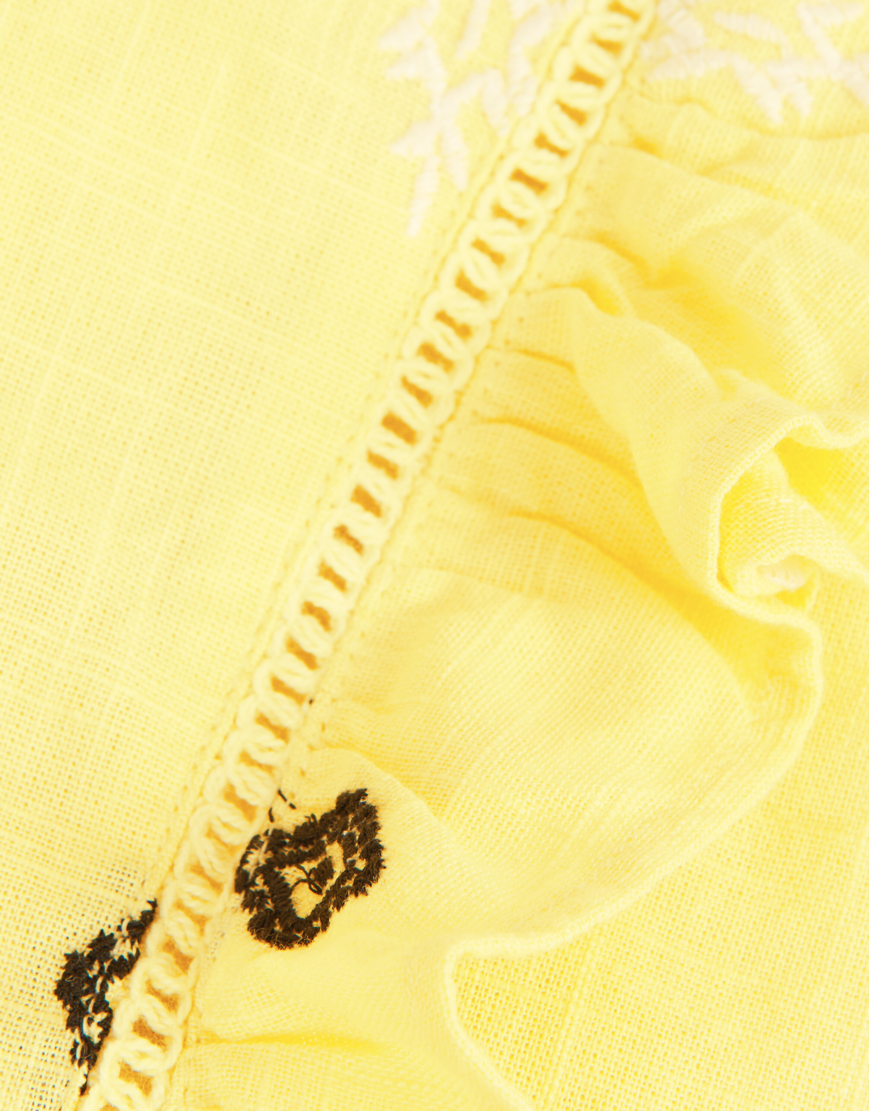 Embroidery Blouse Geel SHOEBY GIRLS