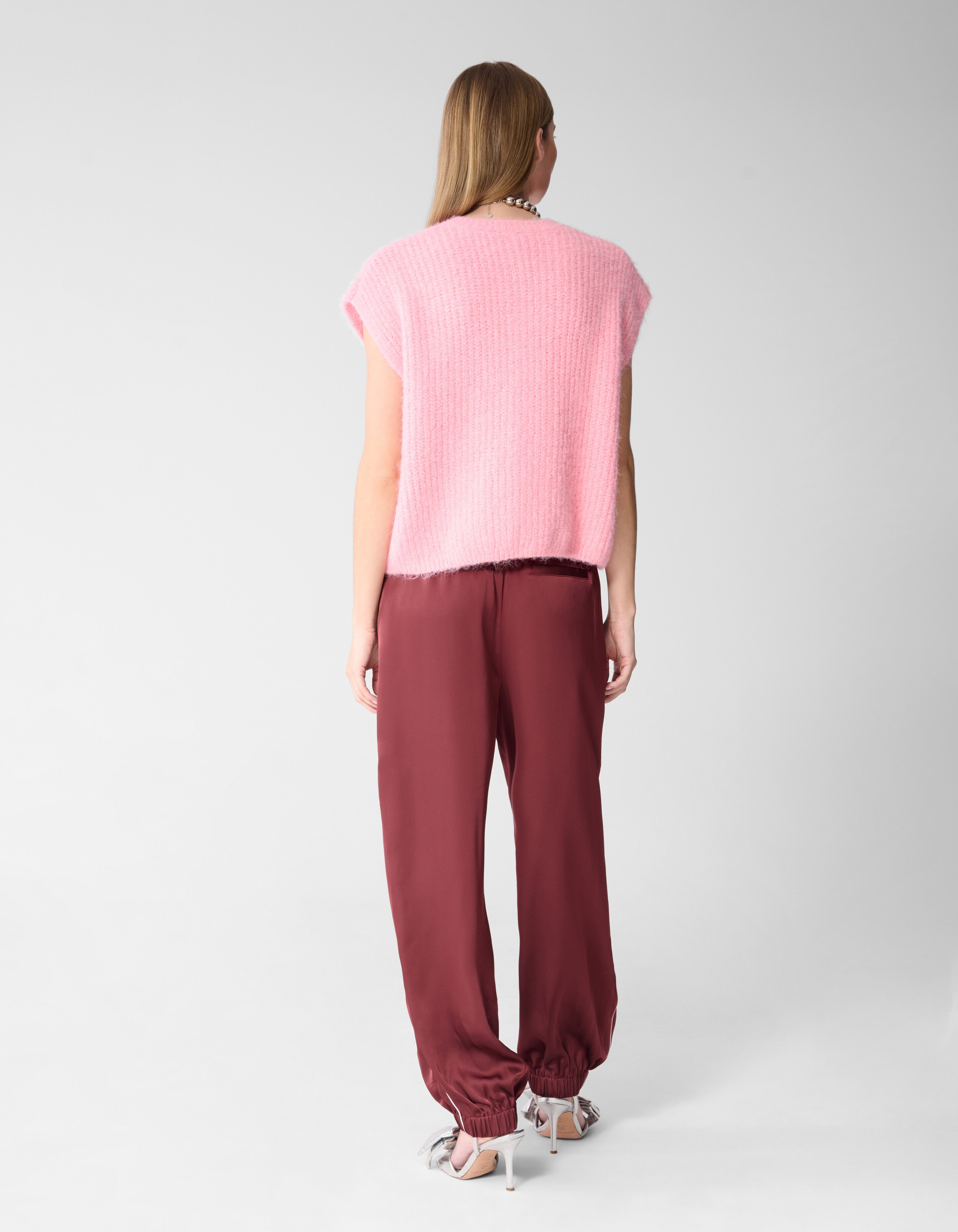 Hairy Button Gilet Roze SHOEBY WOMEN