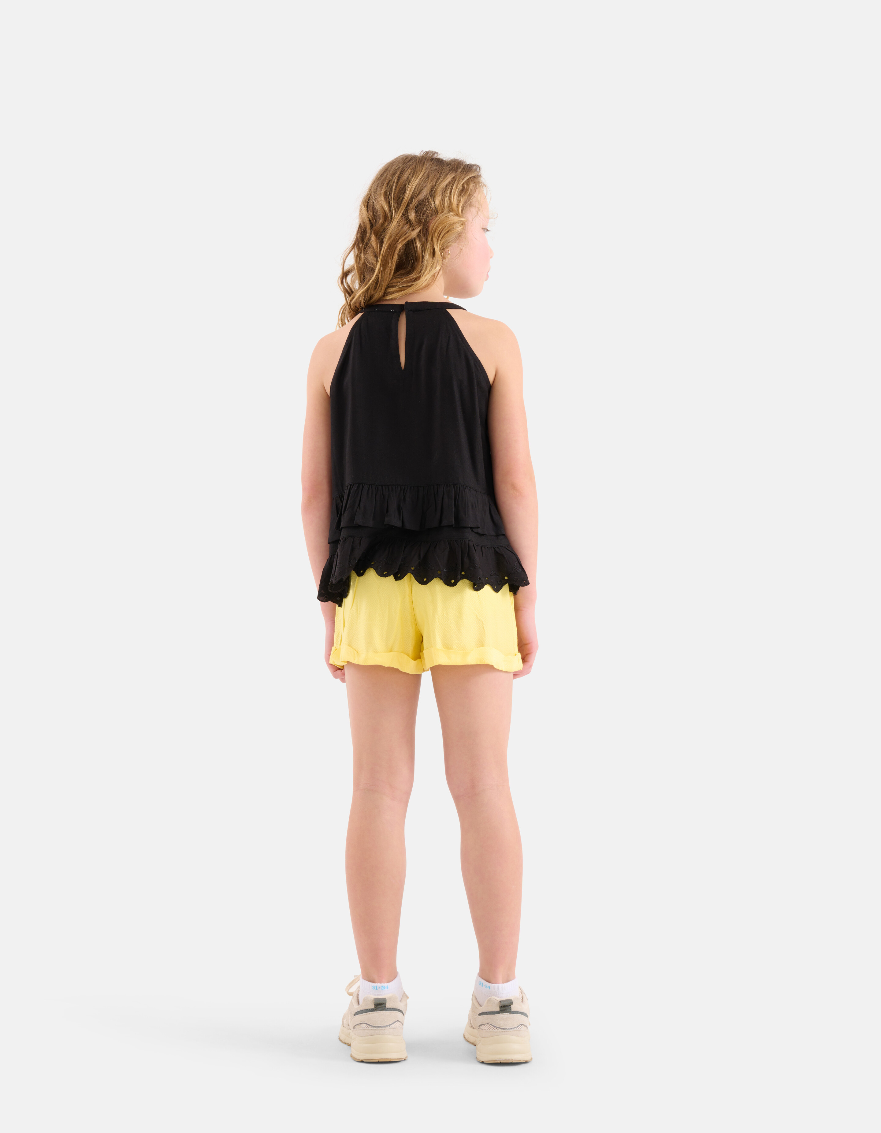 Embroidery Halter Top Zwart SHOEBY GIRLS