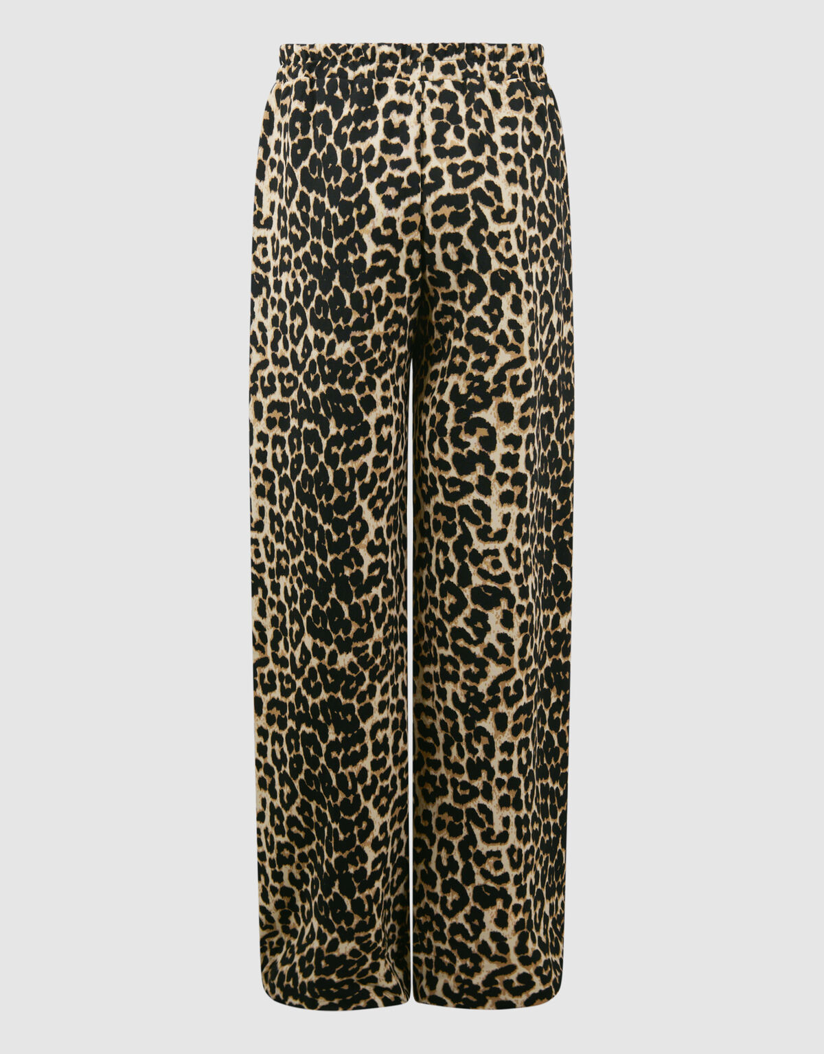 Leopard Wide Leg Fit Broek Bruin SHOEBY GIRLS