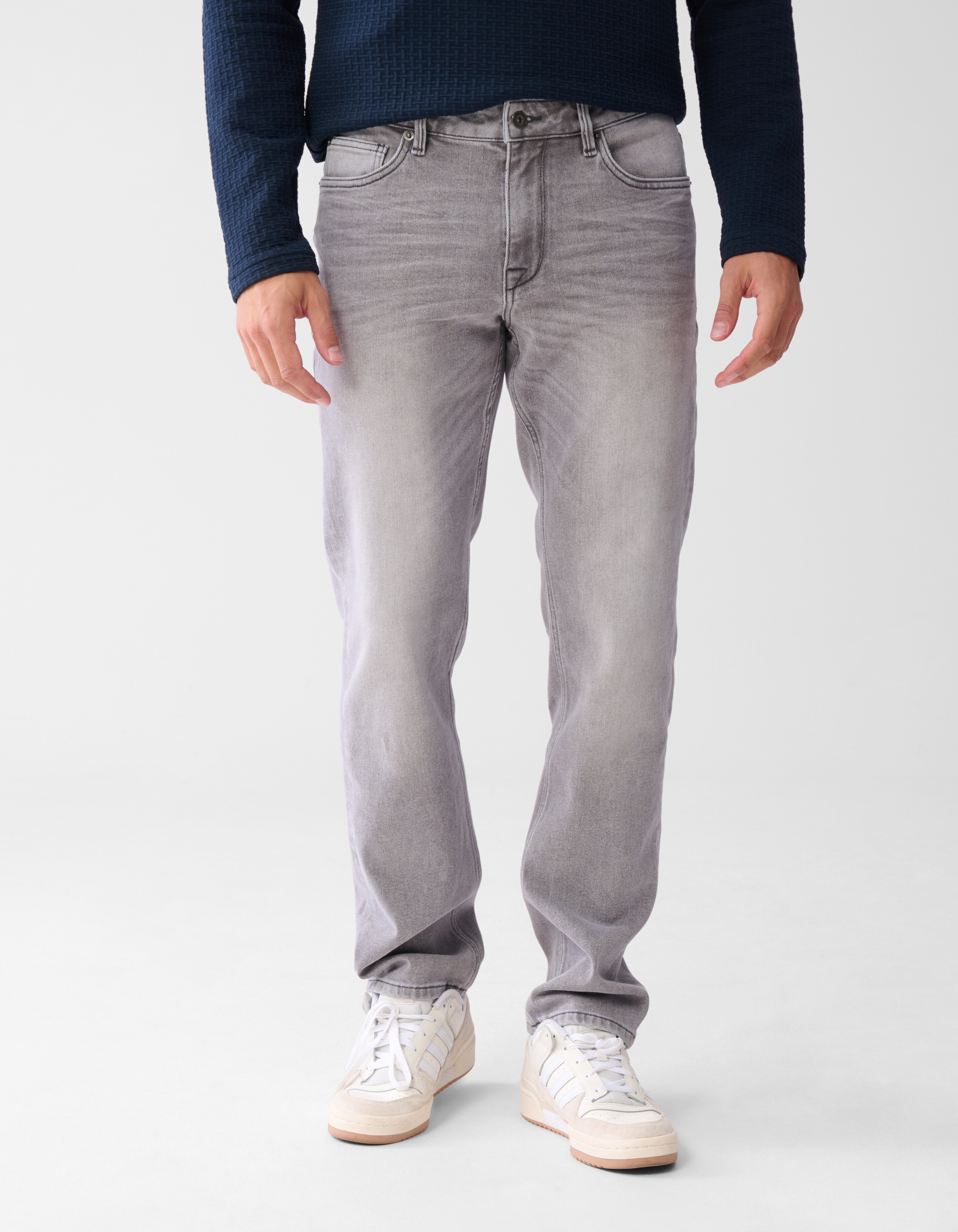 Straight Fit Jeans Grijs L34 SHOEBY MEN