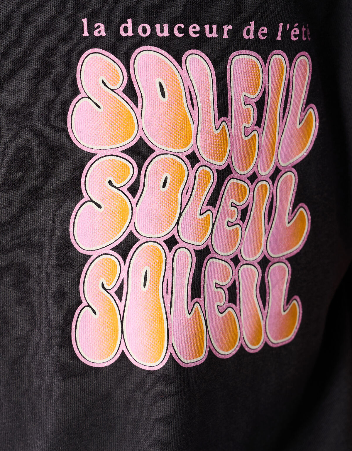 Soleil Artwork T-shirt Donkergrijs SHOEBY GIRLS