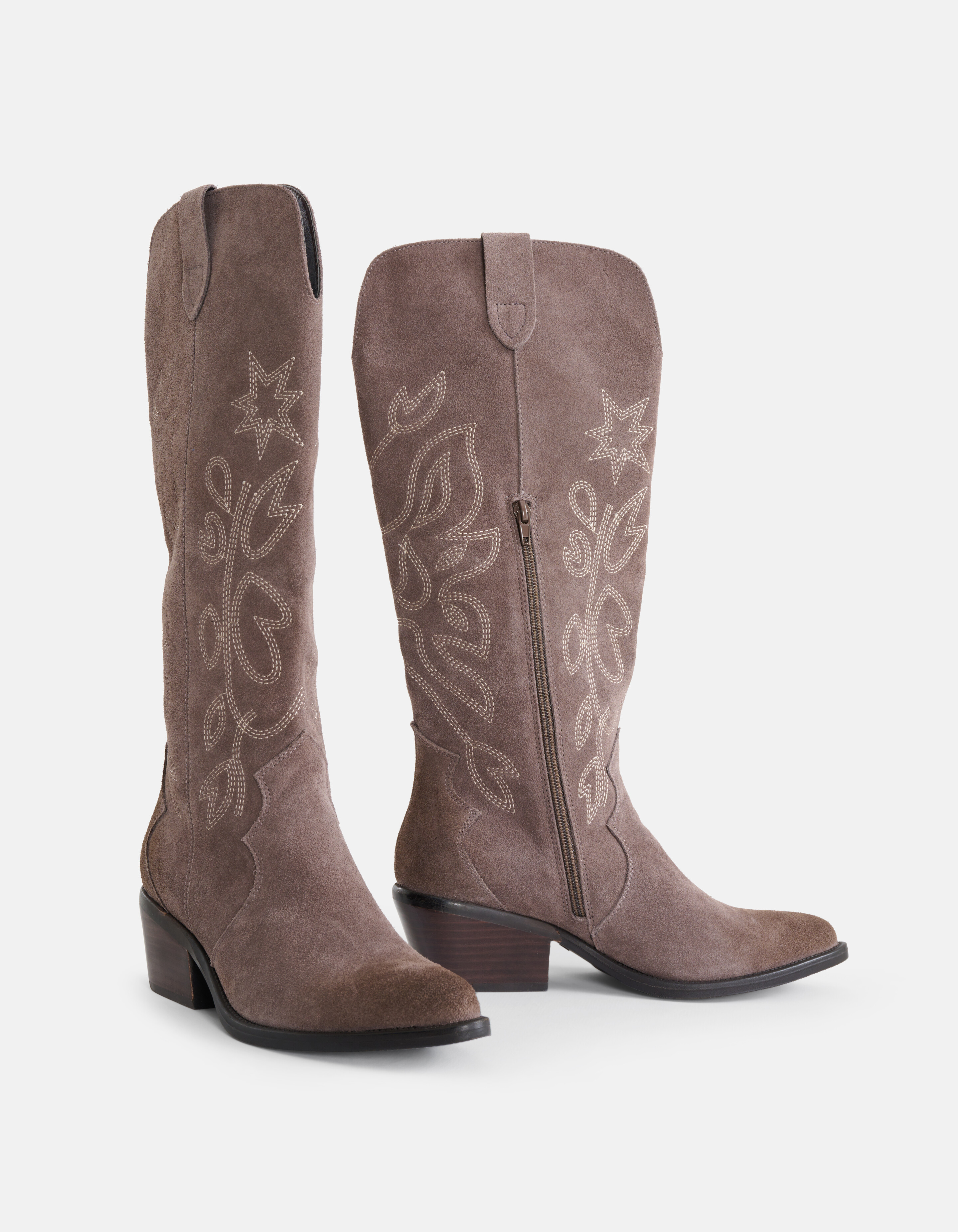 Suede Western Laarzen Taupe SHOEBY SHOES